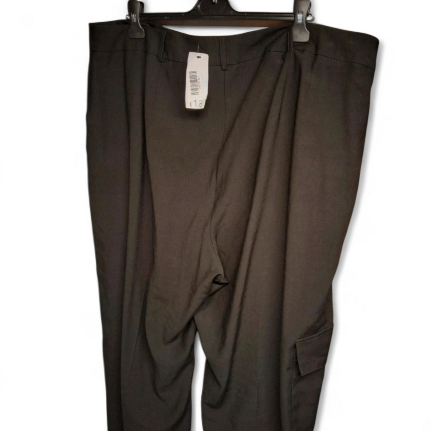 George Wide-Leg Black Trousers – Size 24 & Serving Drama