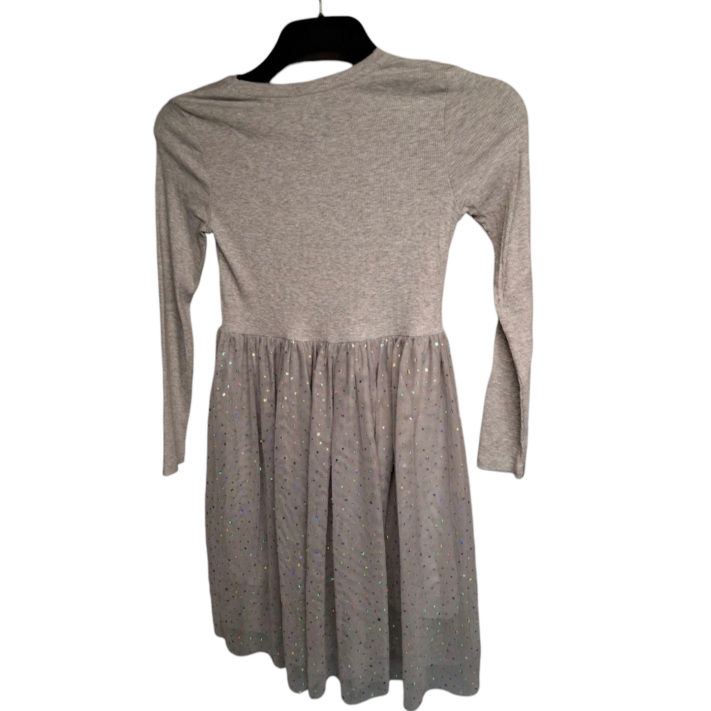 George Girls’ Grey Tulle Sequin Dress – Age 12–13 Years – Cotton & Polyester Party Outfit