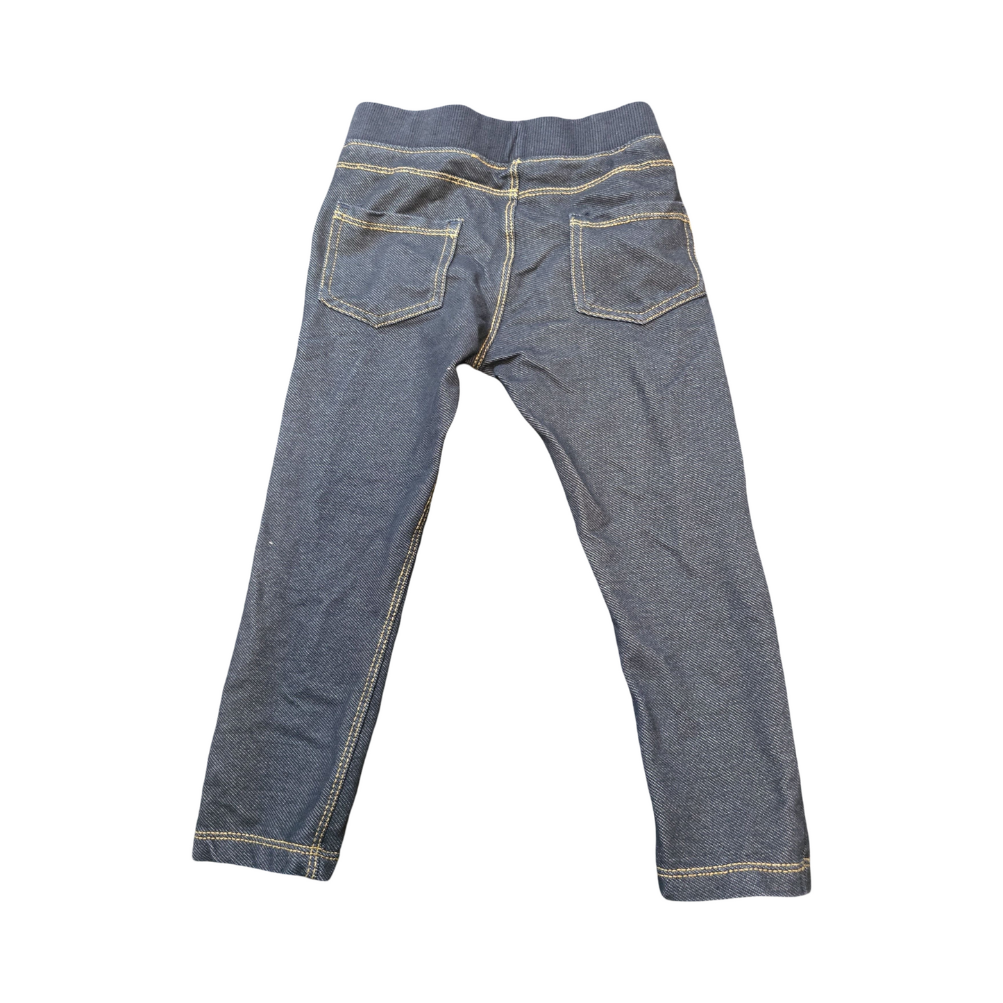 Nutmeg Girls Navy Jeggings – Age 18–24 Months – Cotton & Polyester