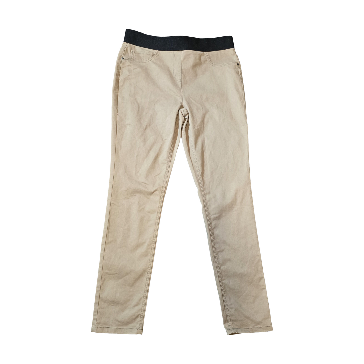 George Beige Slim Leg Jeggings – Size 14 – Elasticated Waist Everyday Staple