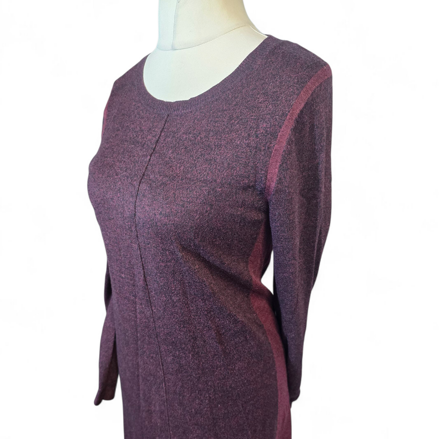 George Burgundy Purple Knit Jumper Dress – Size 12