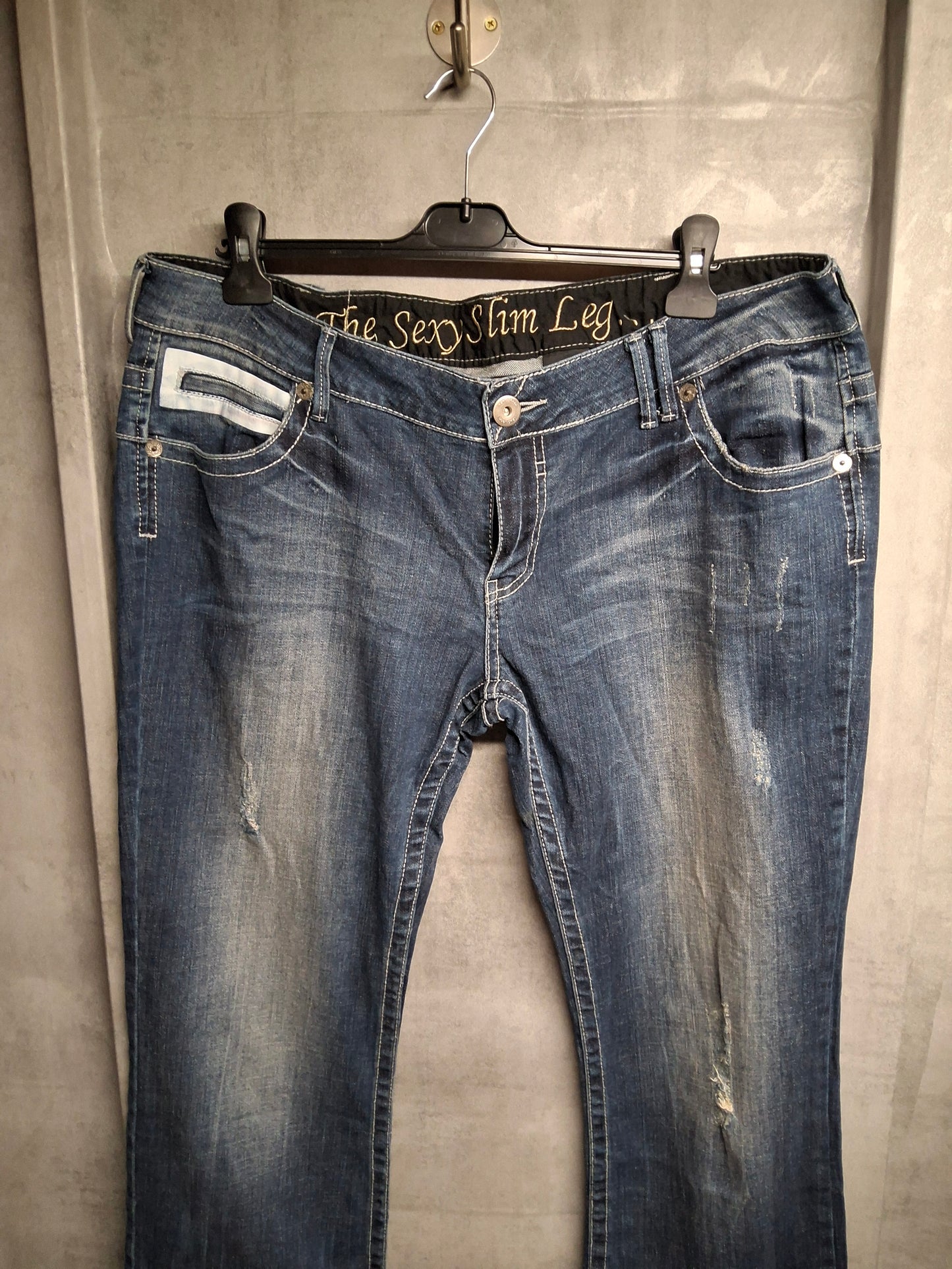 Next Y2K “The Sexy Slim Leg” Distressed Flared Jeans – Size 20 Reg