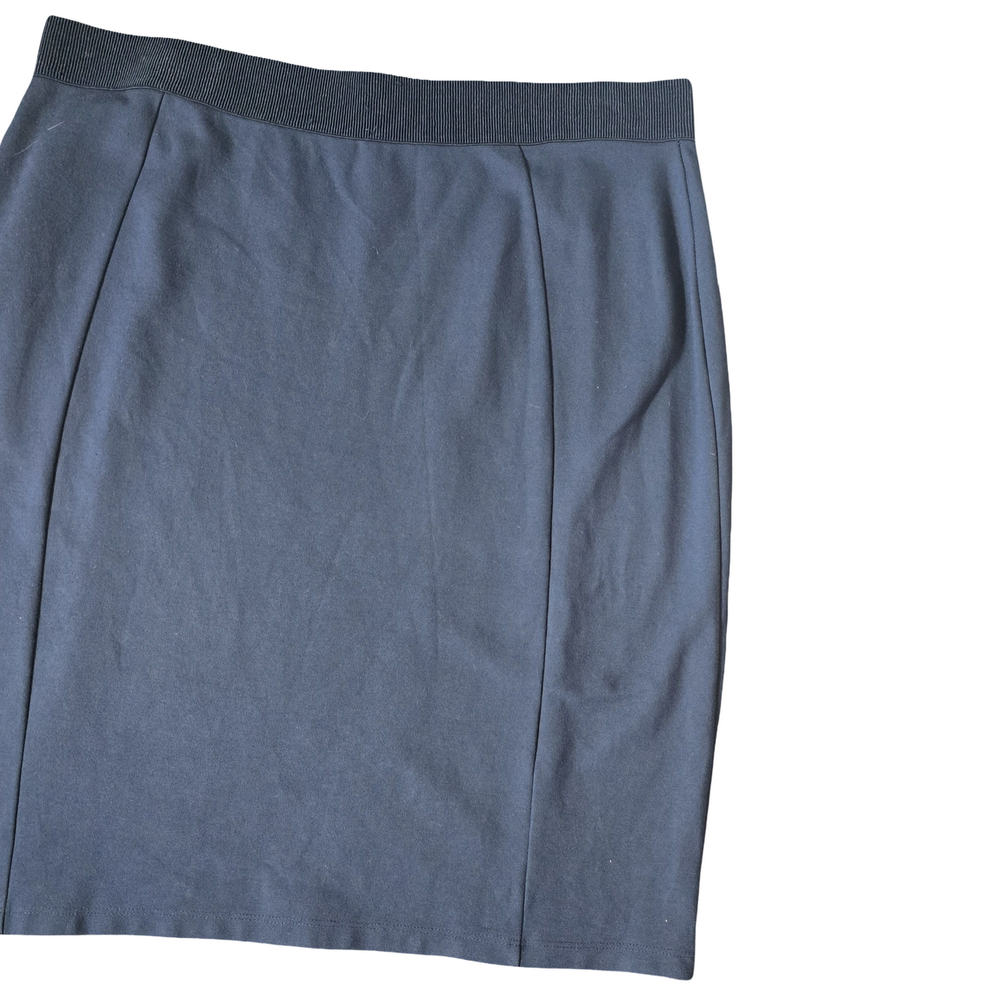 Next Navy Midi Skirt – Size 20 Stretch Waist Smart Casual Style