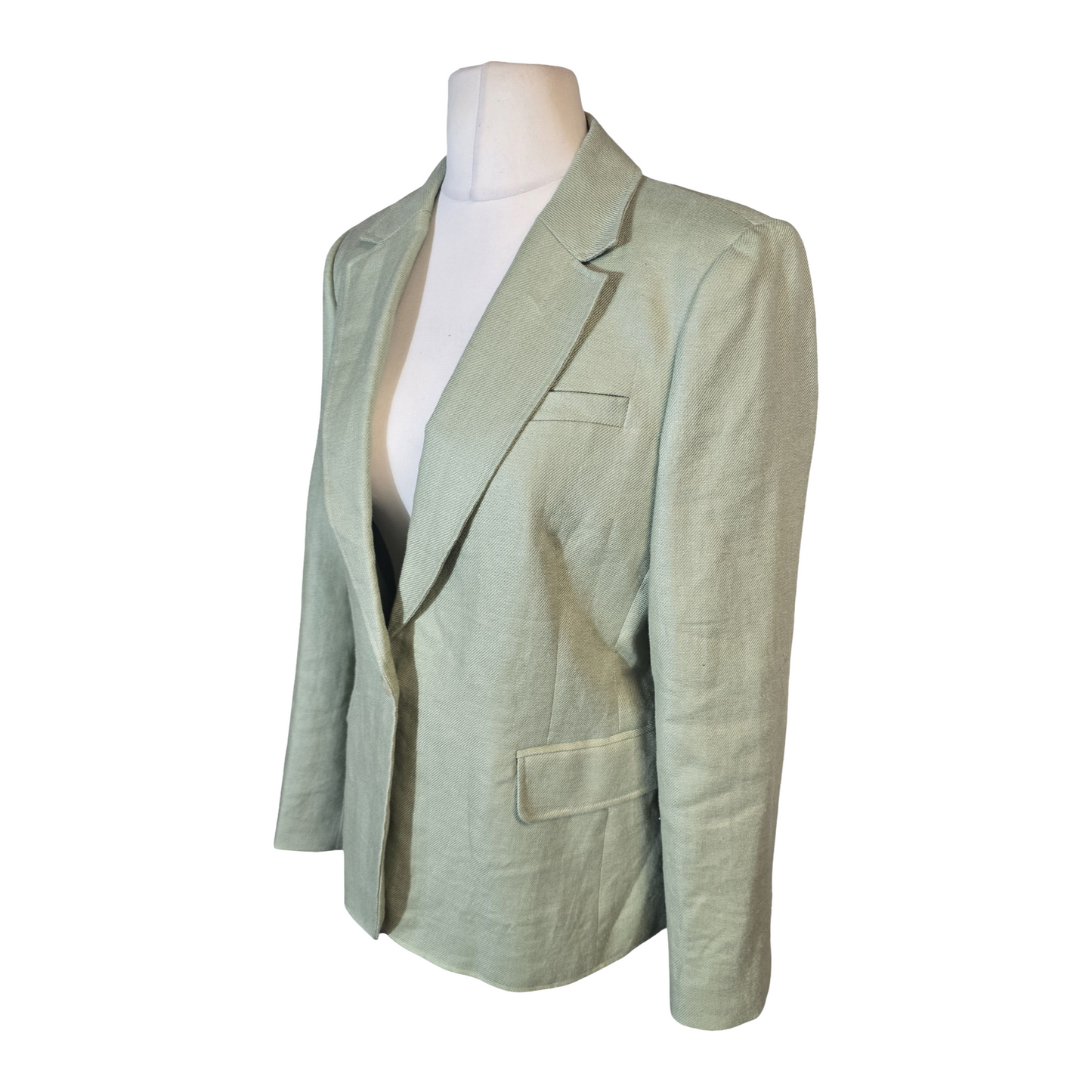 Hobbs Mint Green Pure Linen Blazer – Tailored Fit – UK 12