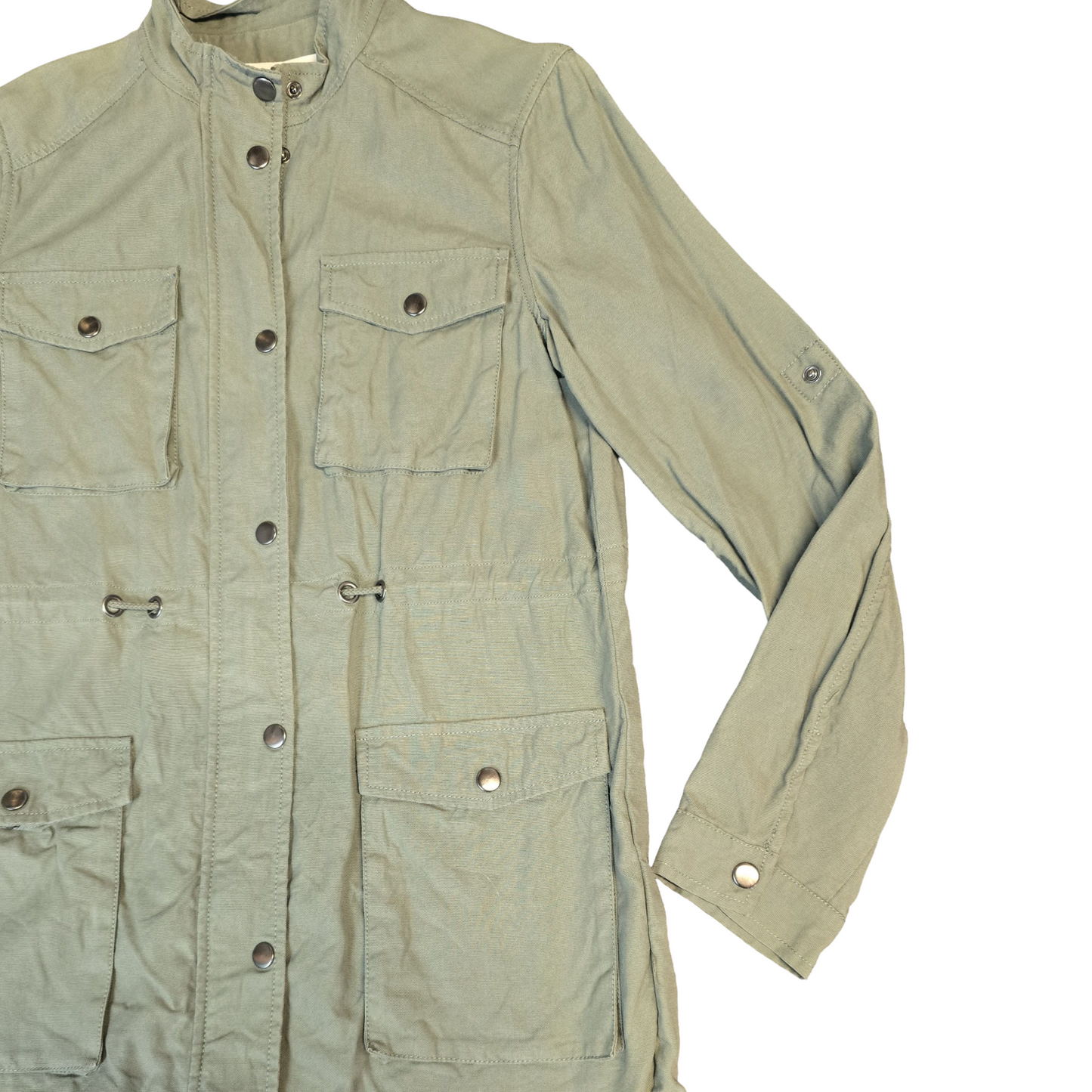 Thought Utility Jacket Khaki Size 10 Lightweight Causal