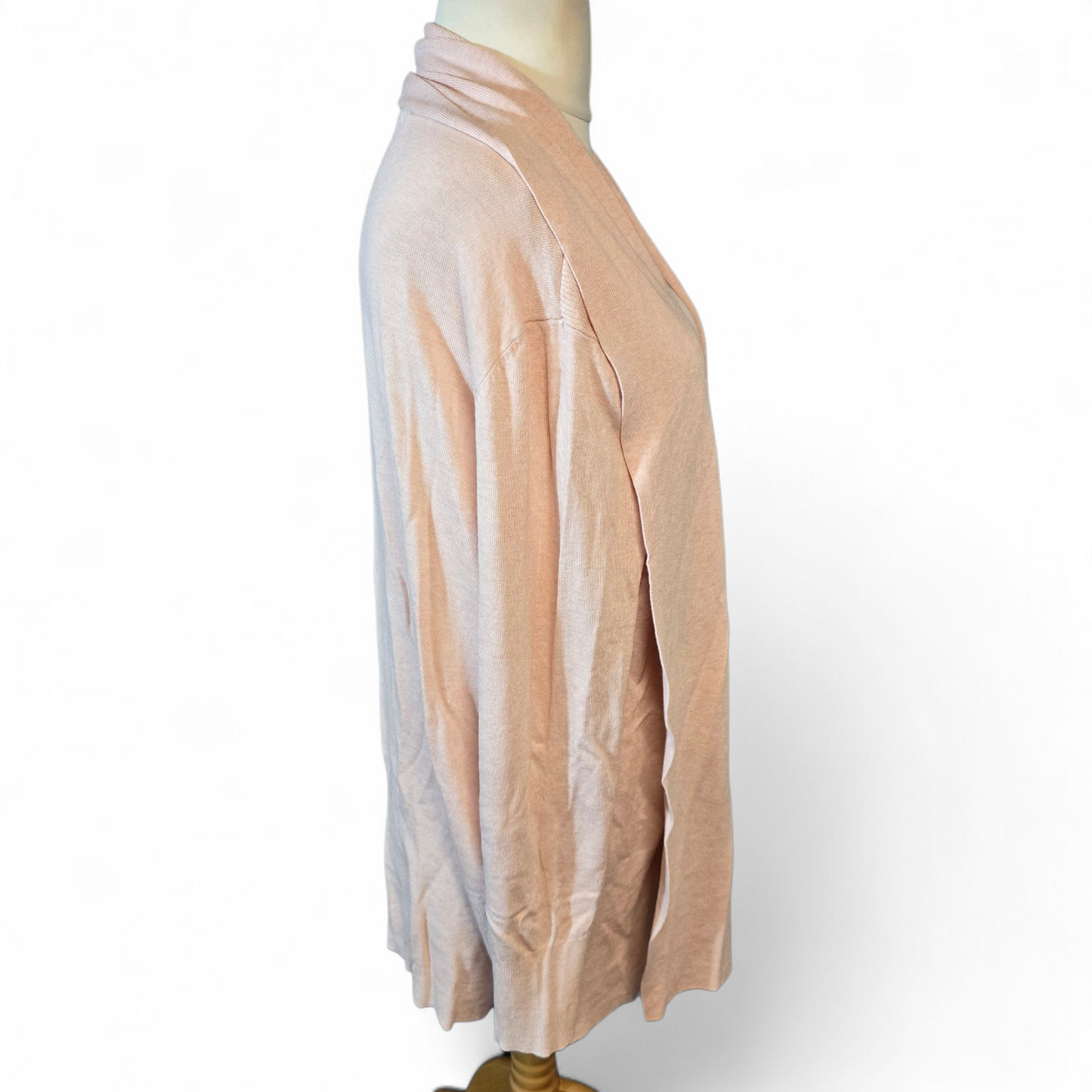 Primark Light Pink Midi Cardigan – Size 18/20 – Lightweight Open Front