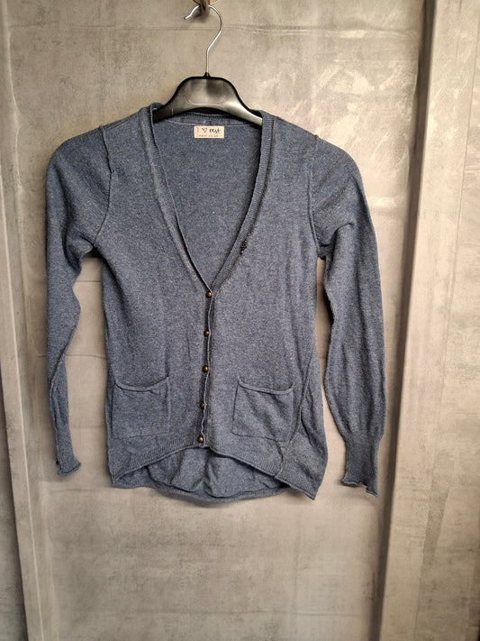 Next Girls Blue Cardigan with Pockets – Age 11 Years – Cotton Blend