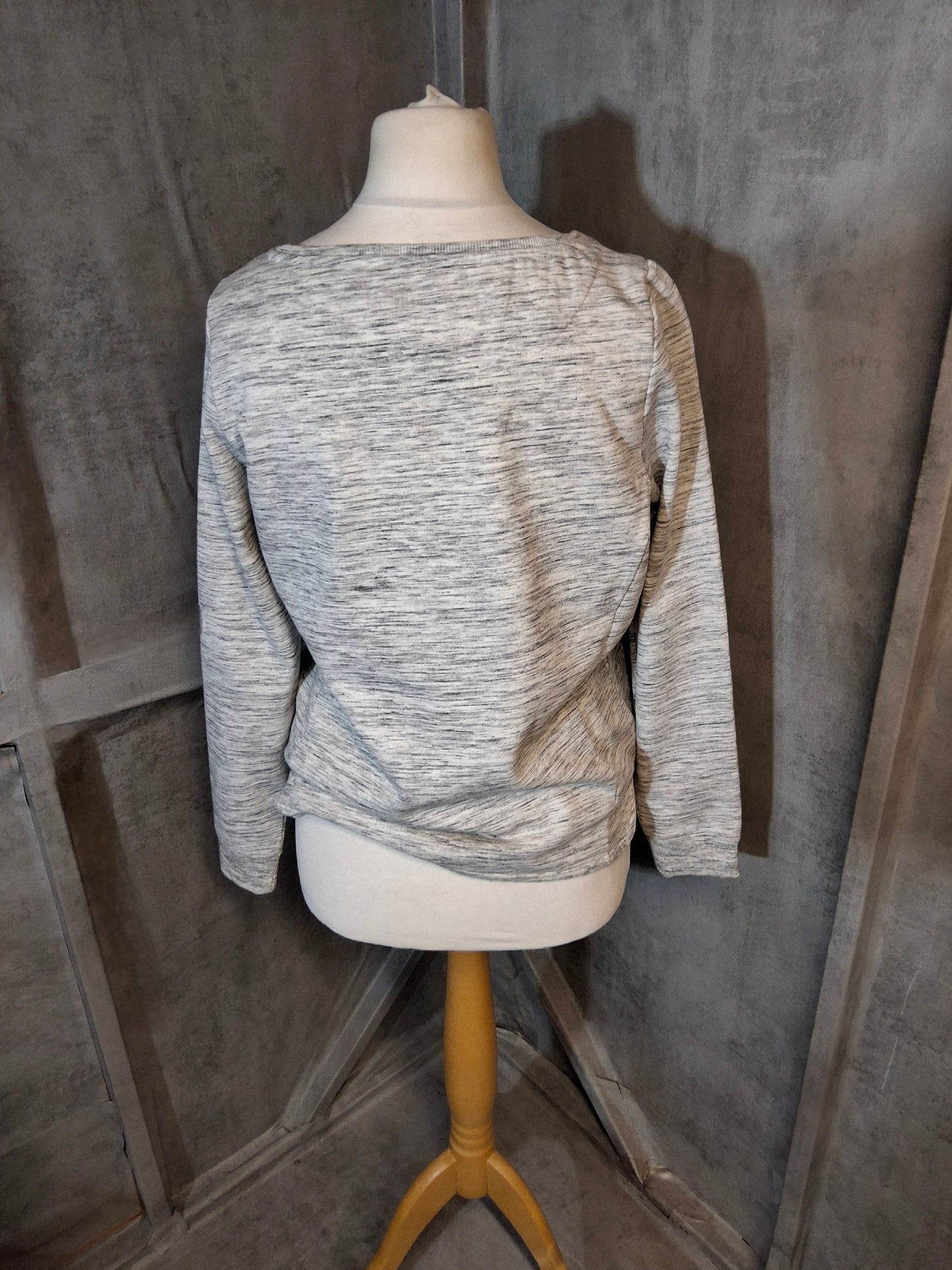 Mint Velvet Grey Hygge Jumper – Size 12, Pockets, Cosy Cotton Blend