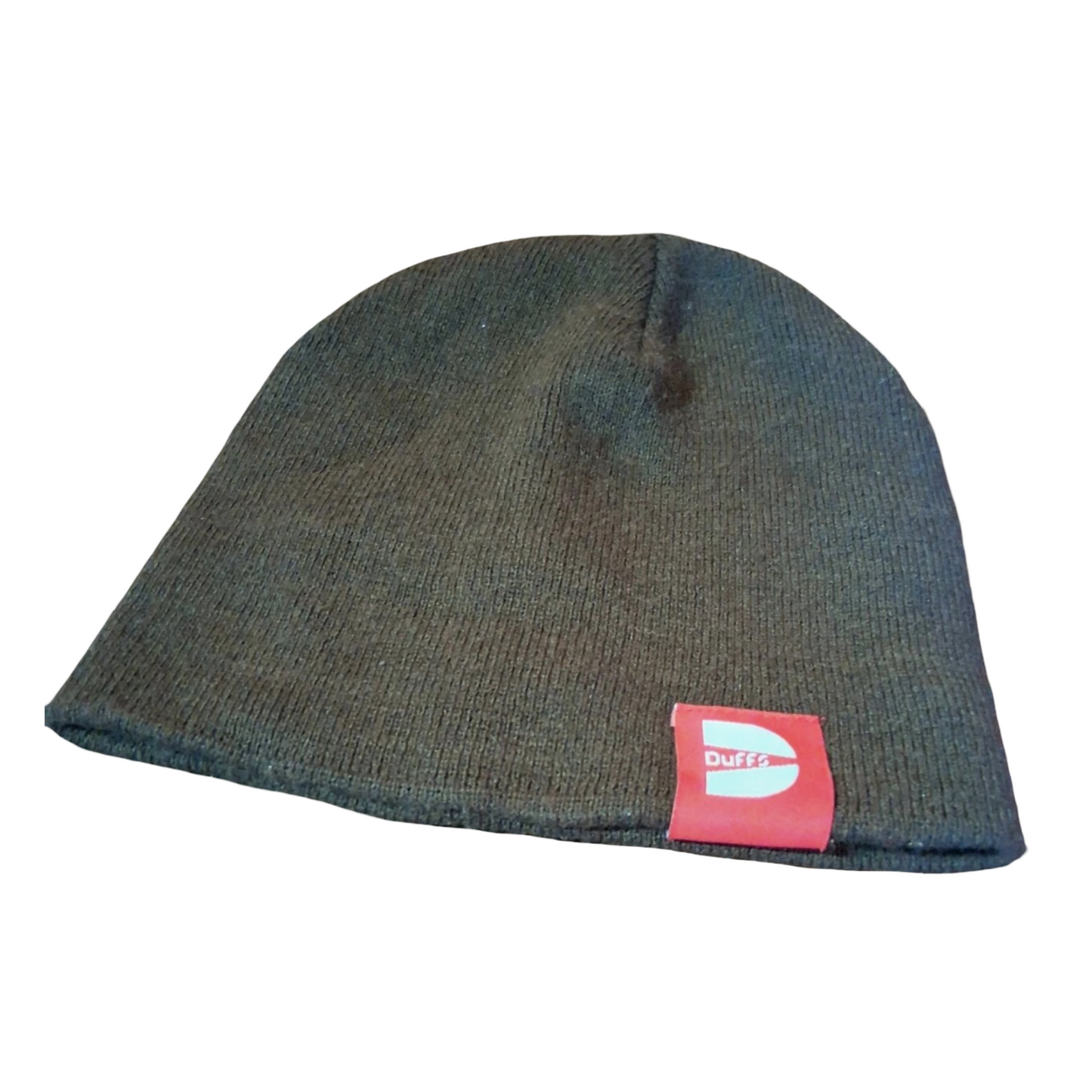 Vintage Duffs Brown Beanie – 90s/00s Skater Streetwear – One Size