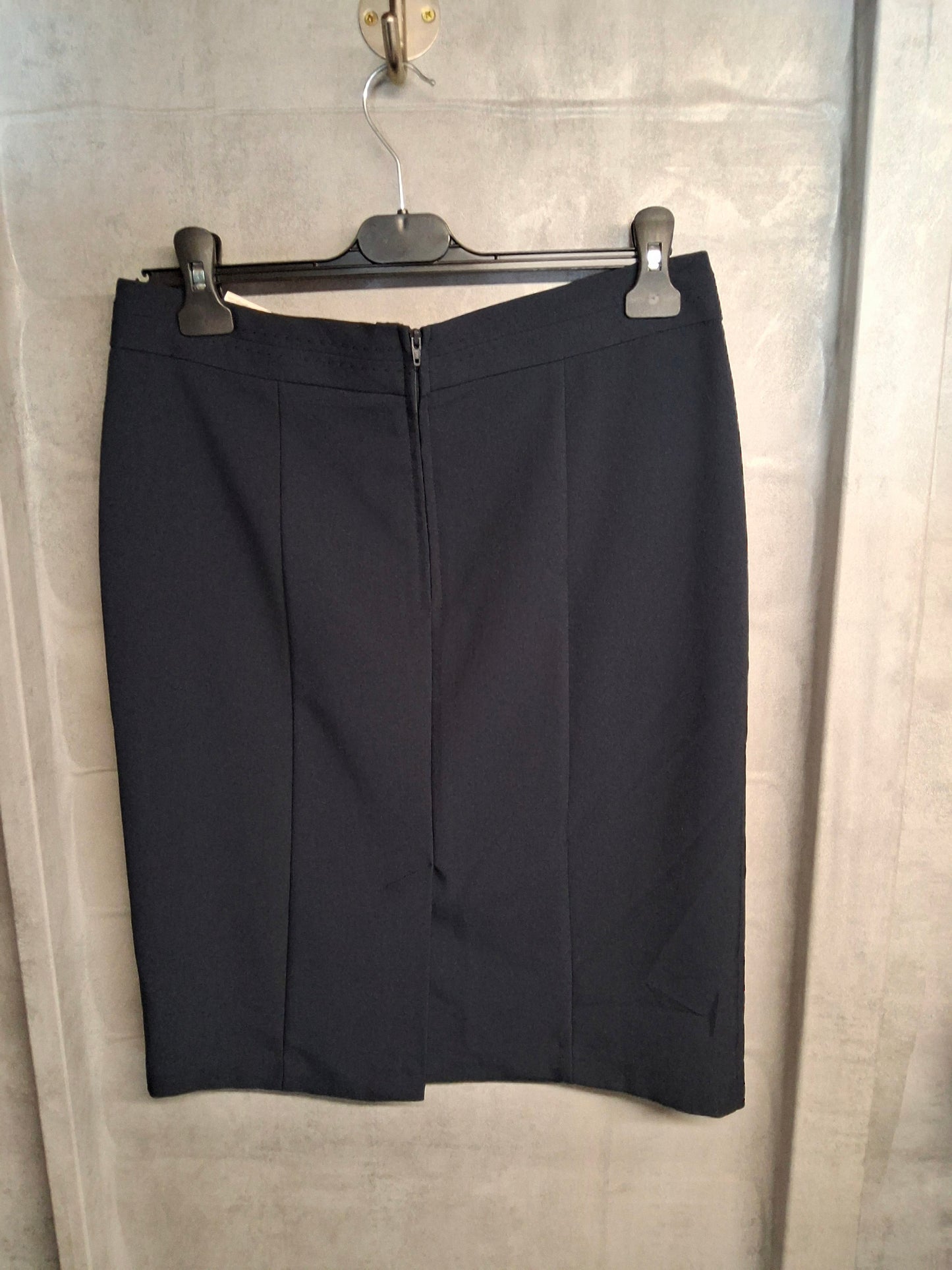 George Navy A-Line Knee Length Skirt – Size 12 – 100% Polyester – NWT
