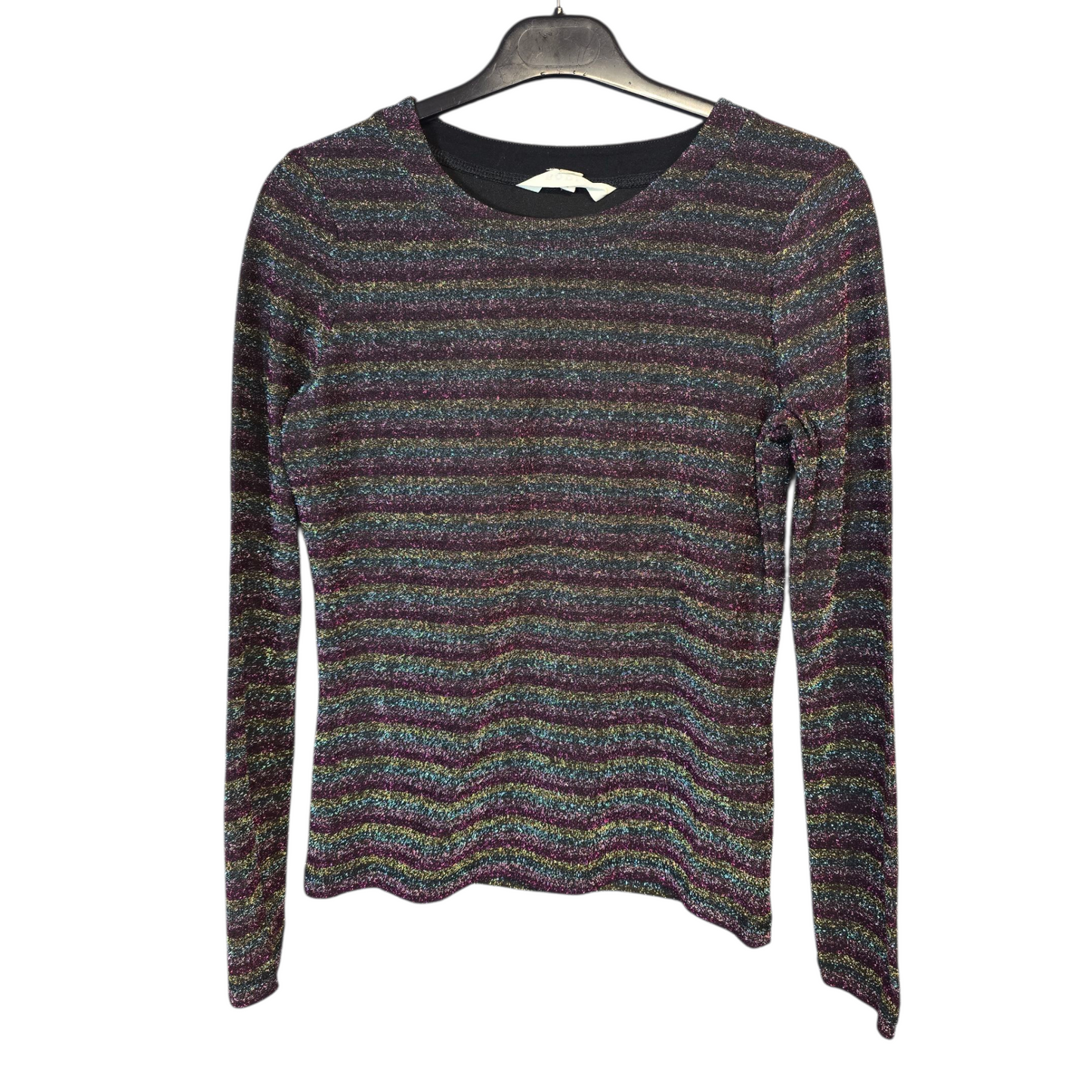 Boden Glitter Stripe Long Sleeve Top – Size 10