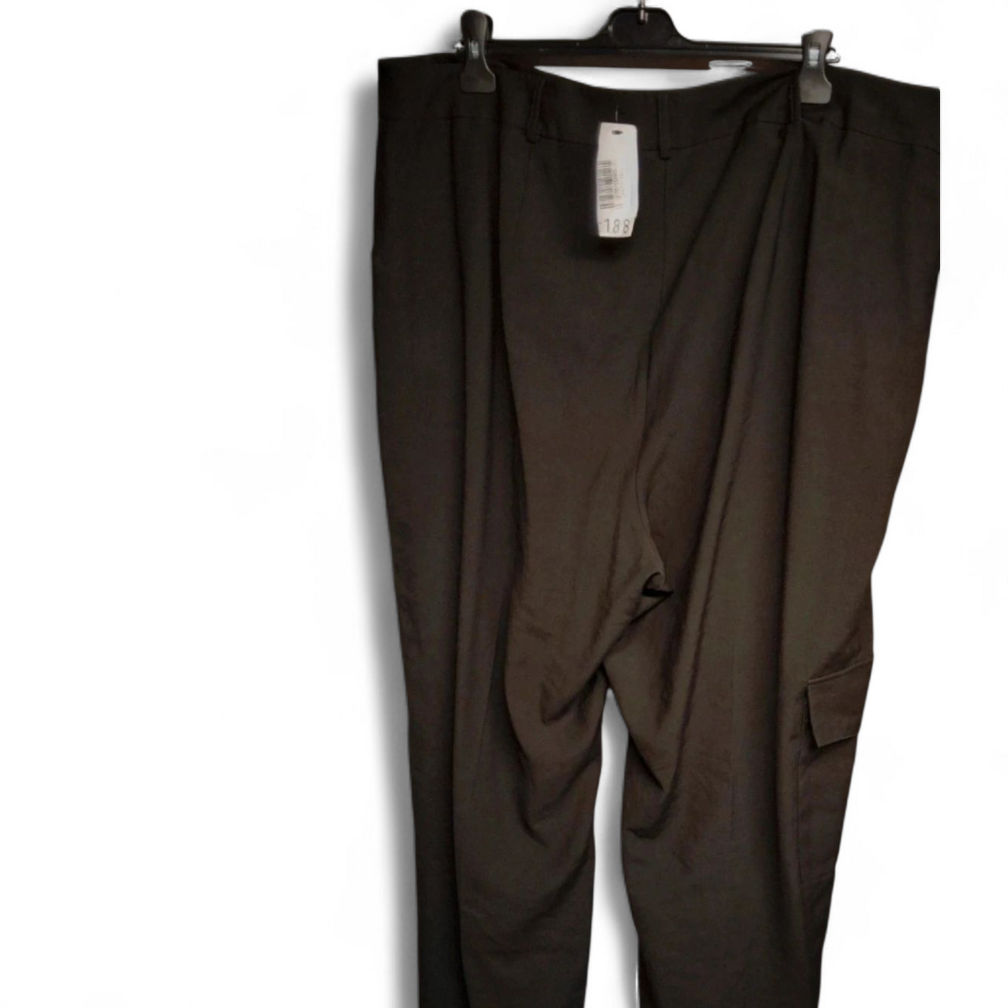 George Wide-Leg Black Trousers – Size 24 & Serving Drama