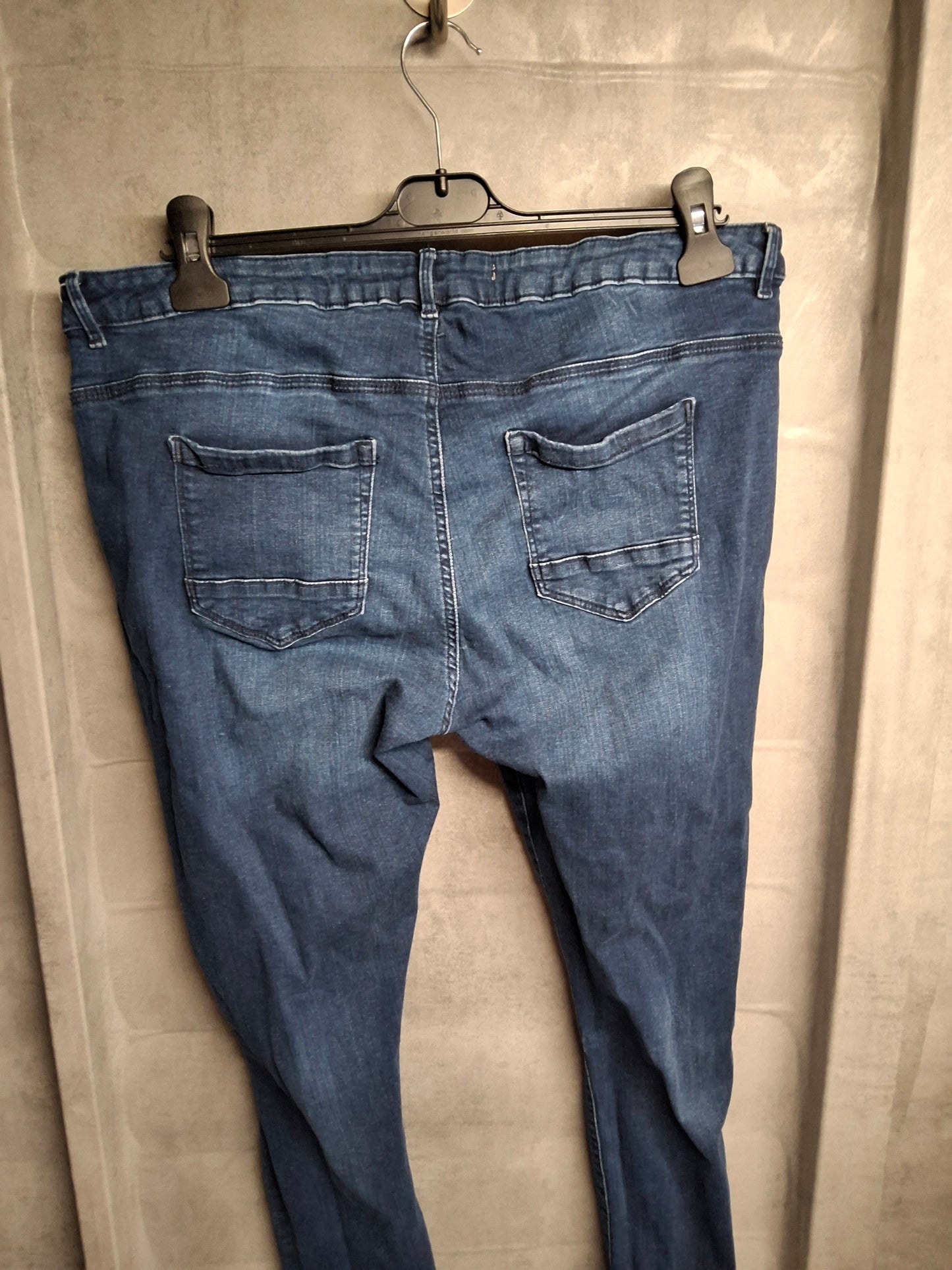 Primark Blue Ripped Skinny Jeans – Size 18