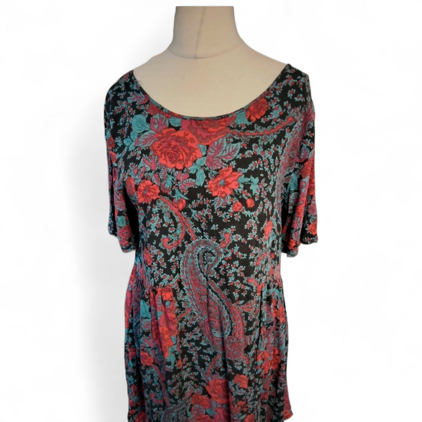 Staring at Stars Paisley Mini Dress – Size 12 Fit, Boho Babe Vibes