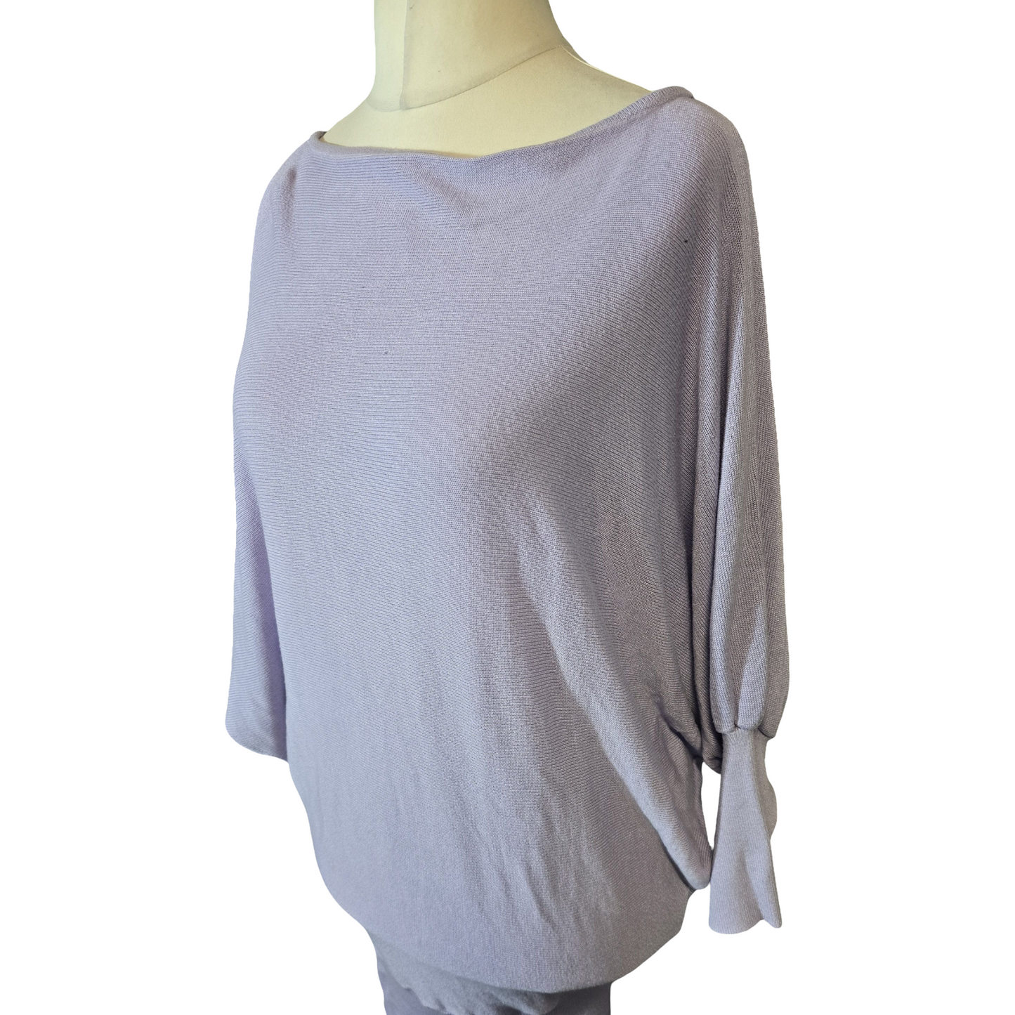 Lilac Batwing Jumper Dress – Cosy, Comfy & Cute