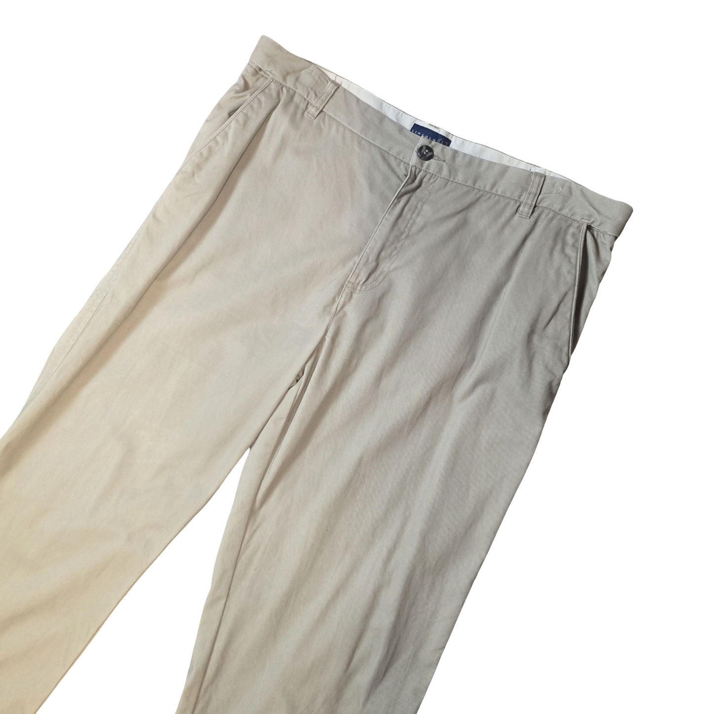 Matalan Lincoln Men’s Beige Chino Trousers – W36 L29