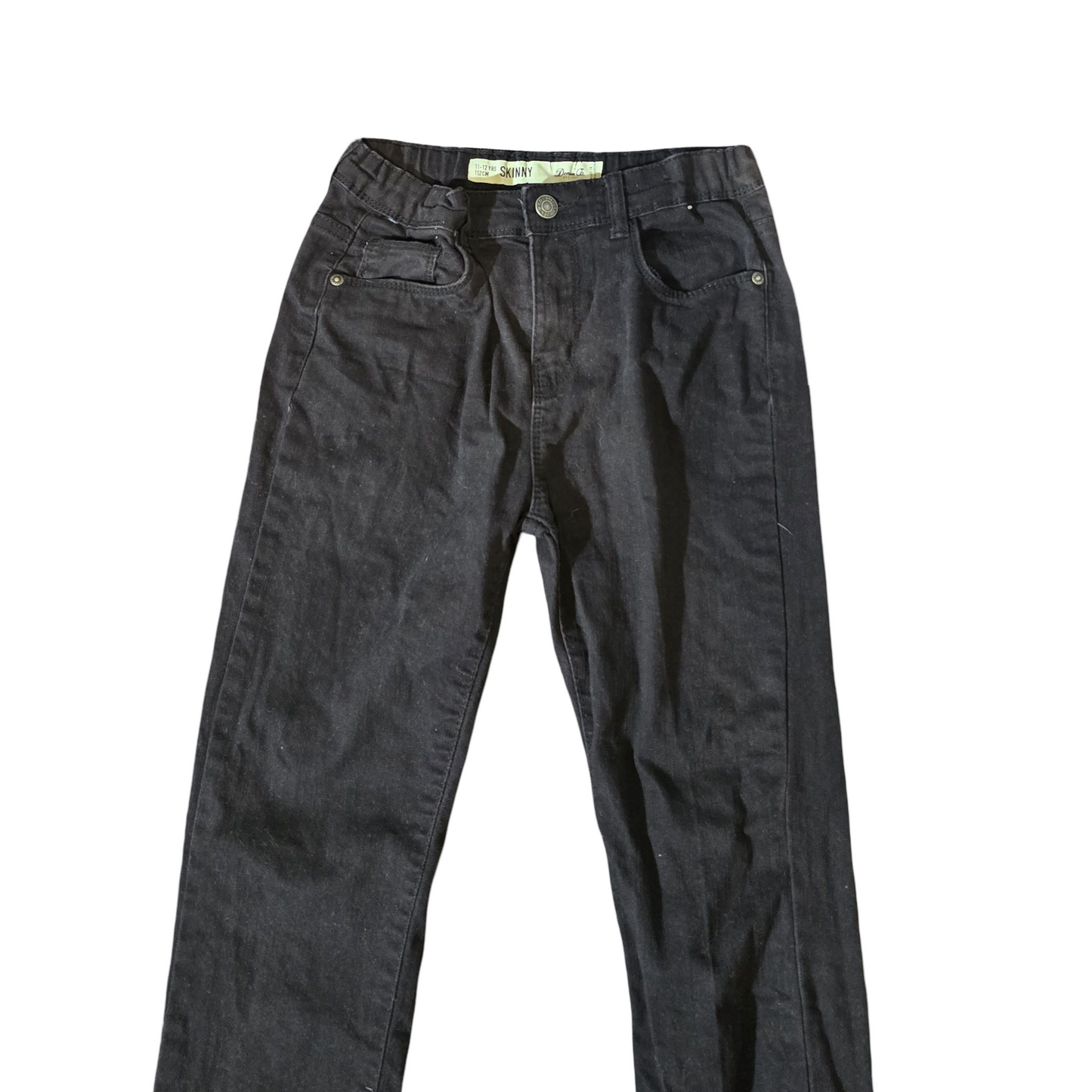 Primark boys black skinny jeans age 11-12years
