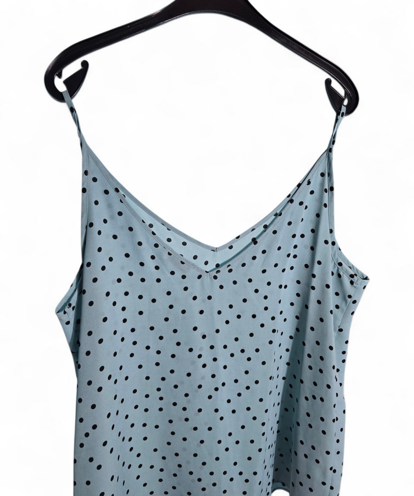 Matalan Mint Green Polka Dot Cami Top | Size 18 UK | V-Neck, Sleeveless