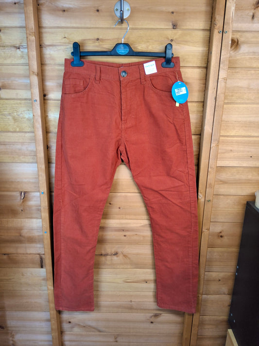 M&S Indigo Boys Cord Trousers Age 13 – Burnt Orange – NWT