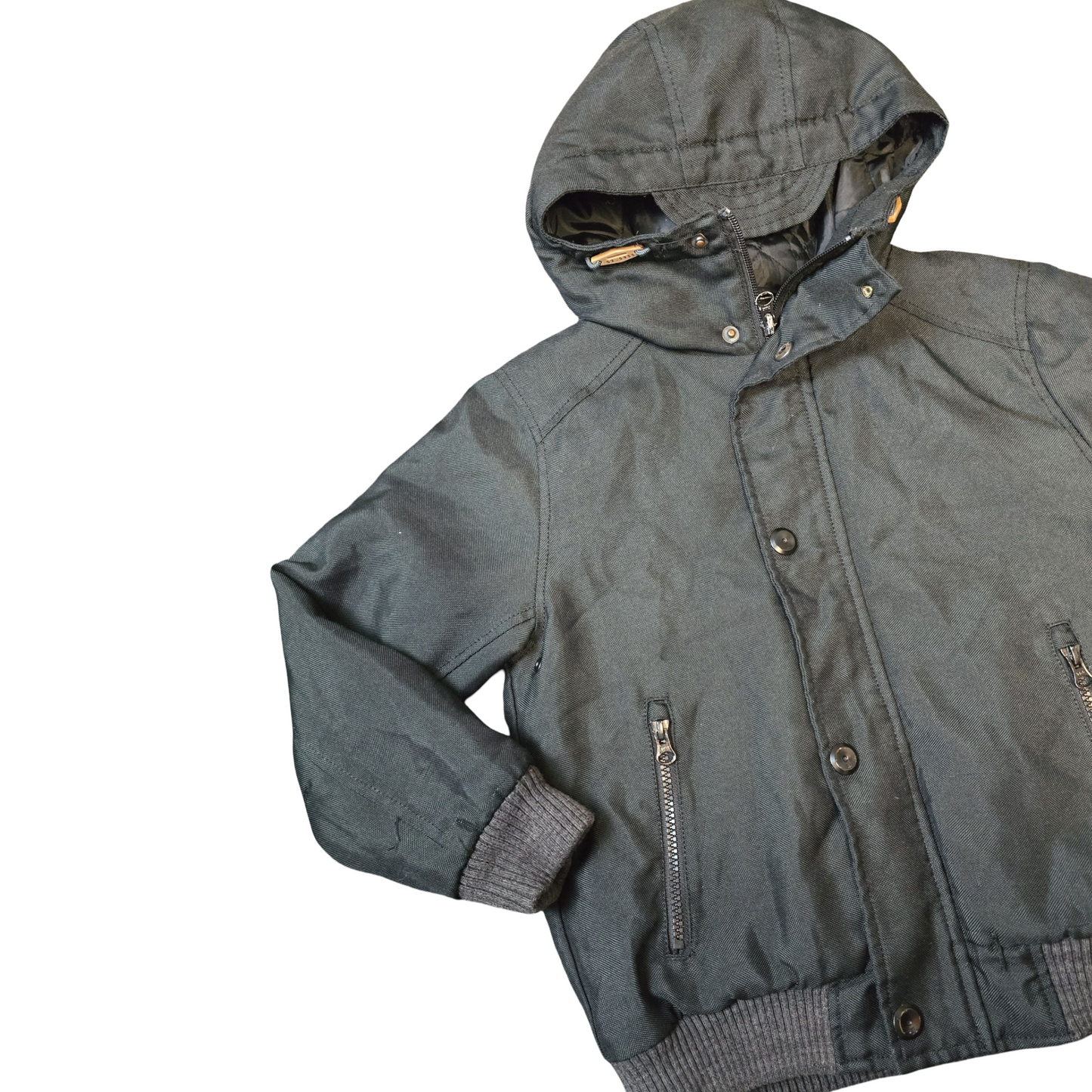 Next Black Hooded Winter Coat – Age 8 – Warm, Cosy & Ready for Winter Boys