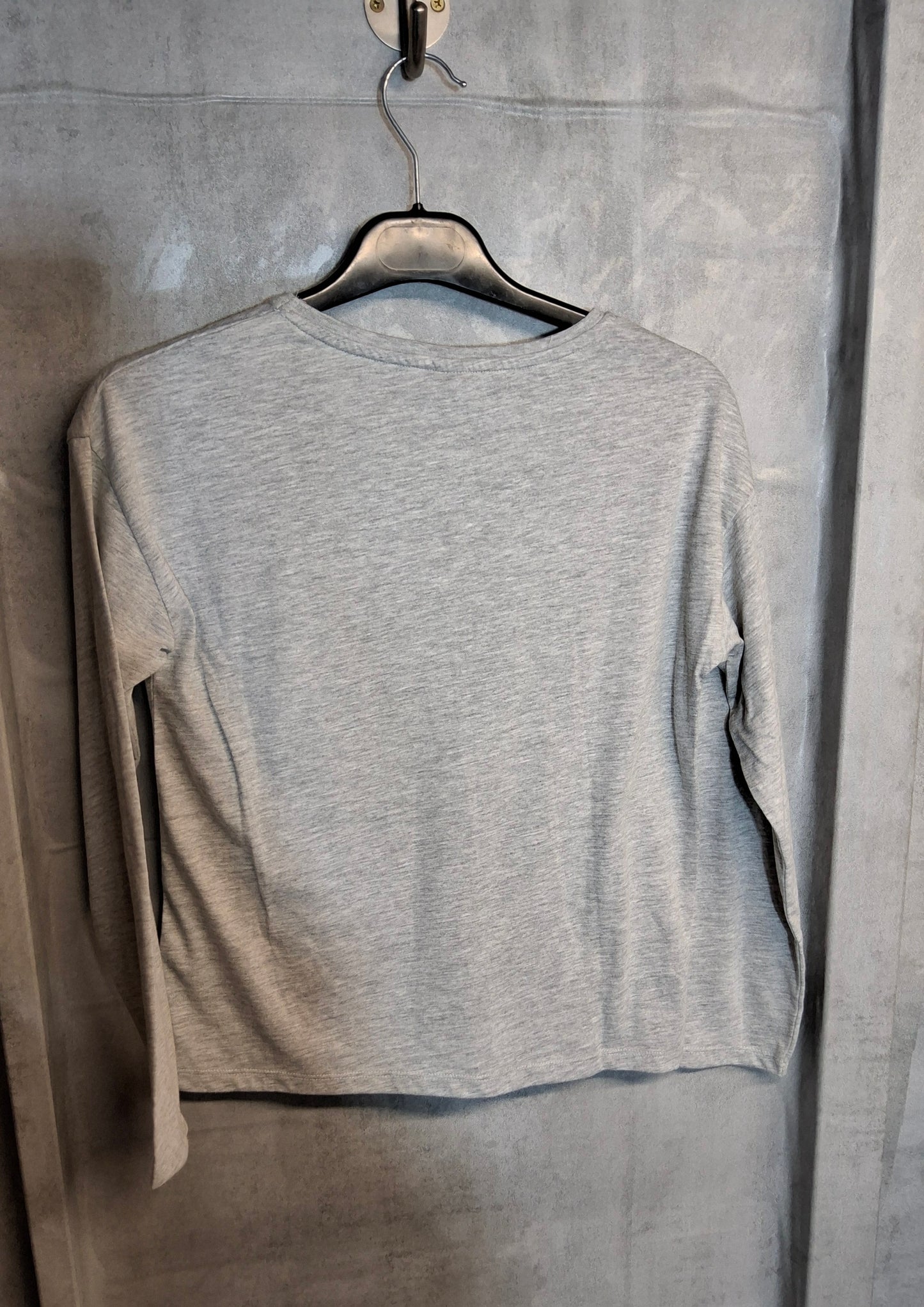 Tu Girls Grey Long Sleeve T-Shirt – Age 11 Yrs – Cotton Blend – NWT