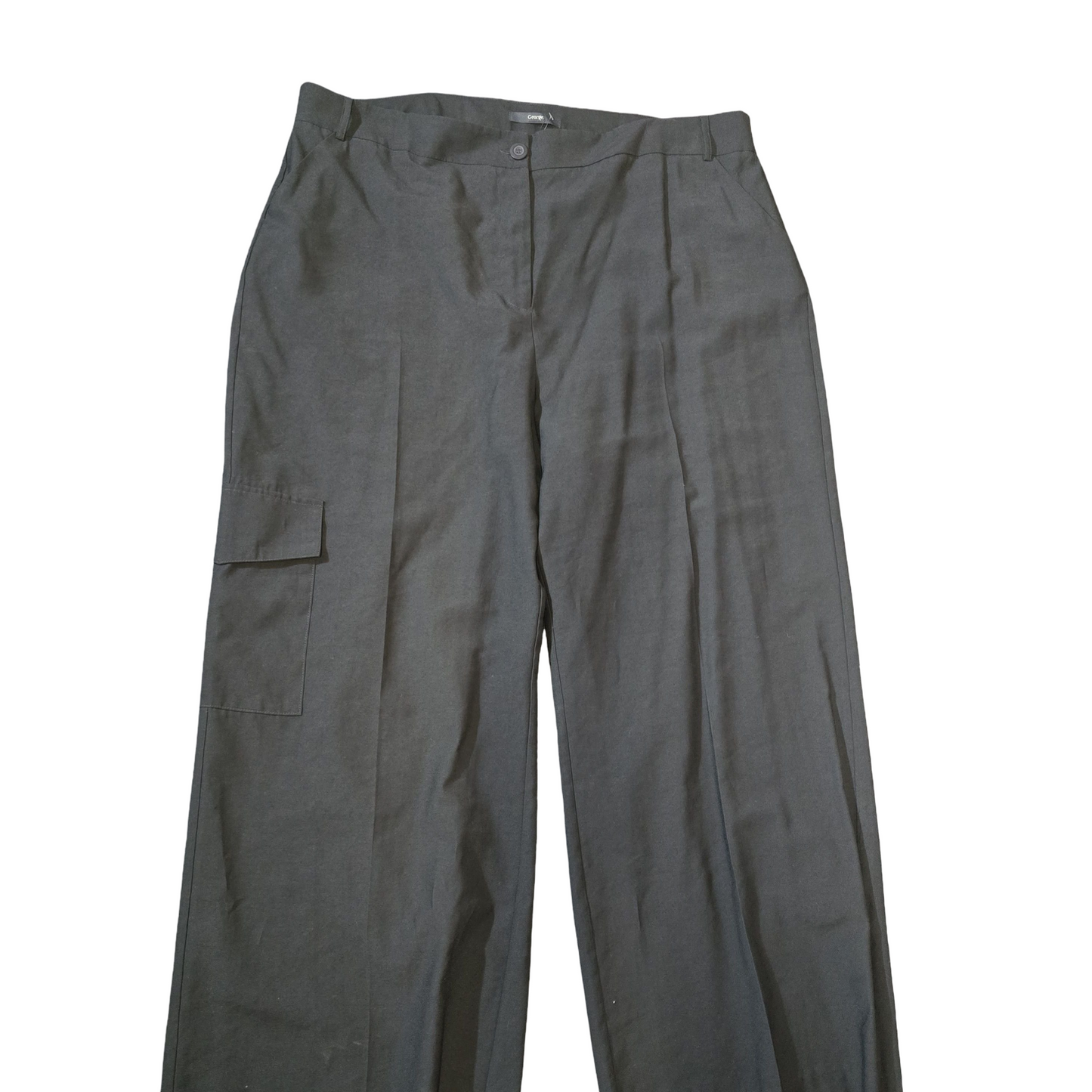 George Wide-Leg Black Trousers – Size 24 & Serving Drama