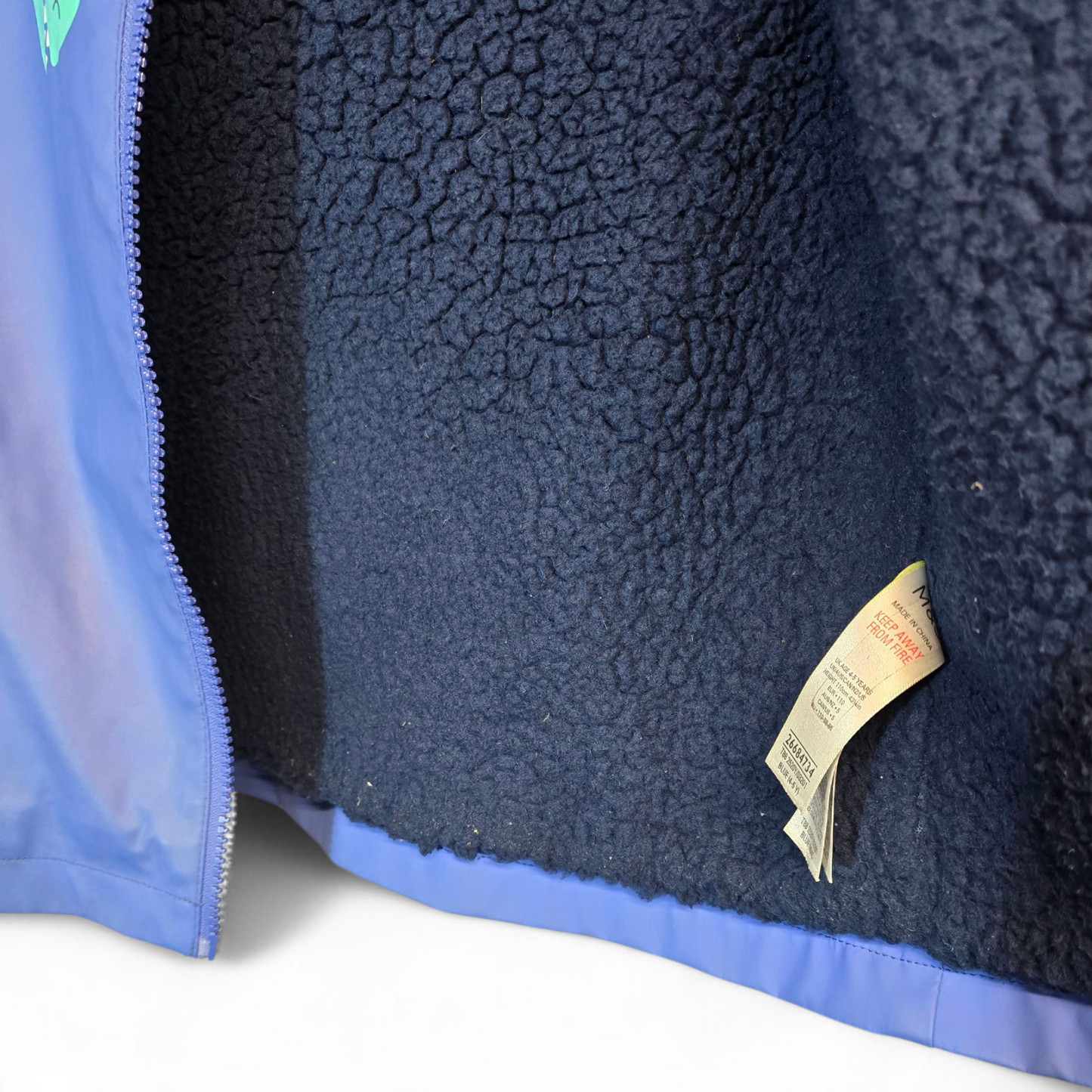 Marks & Spencer Blue Dinosaur Rain Jacket – Age 4–5 Years