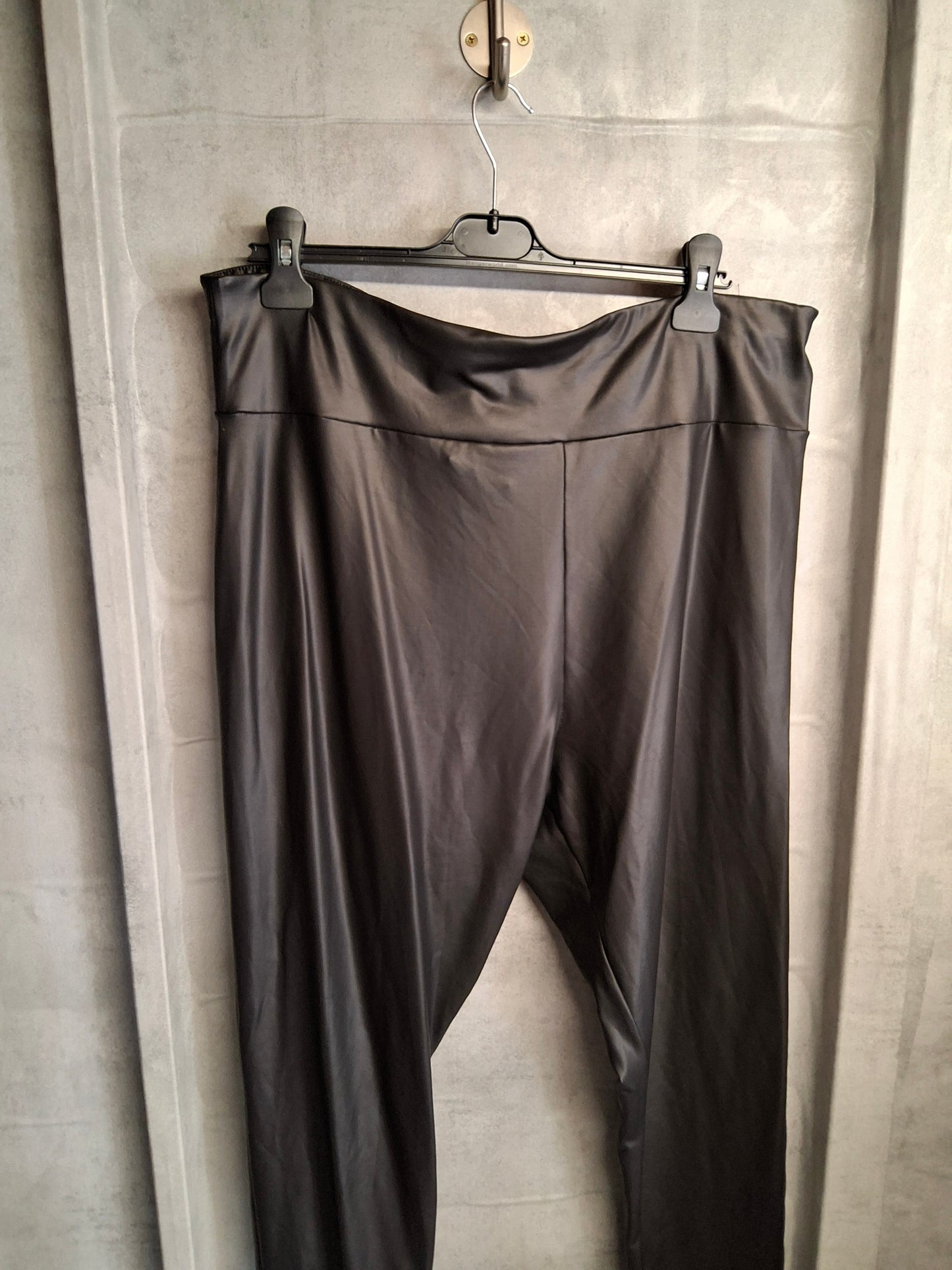 Live Unlimited Black Faux Leather Leggings – Size 28 – High Waist, Skinny Fit