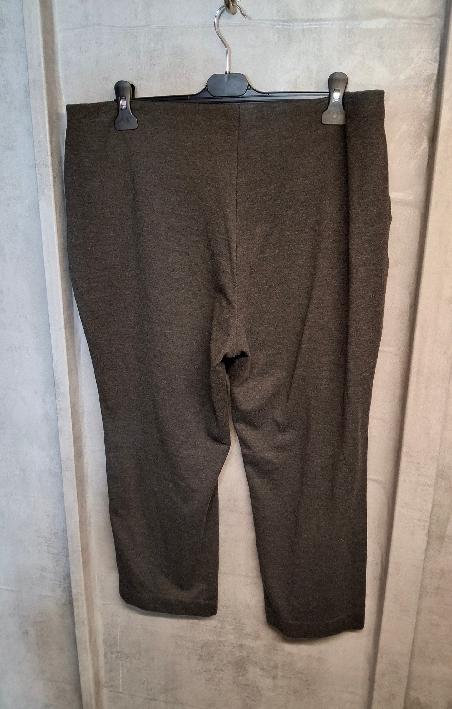 M&S Grey Thick Trousers – Size 20 Short – Elasticated Waist