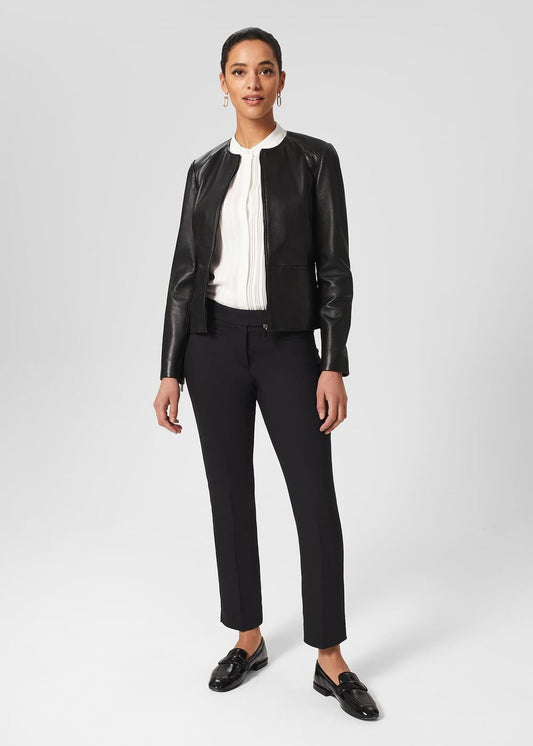 Hobbs Black ‘Annie’ Slim Leg Trousers – Size 8 – RRP £79