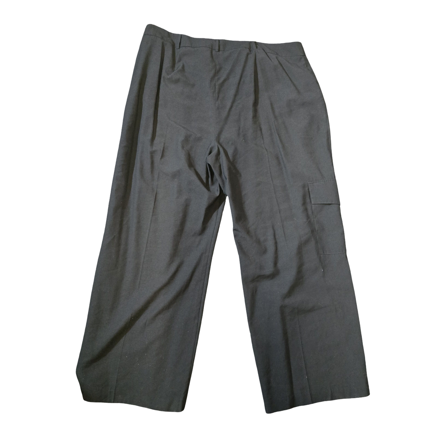 George Wide-Leg Black Trousers – Size 24 & Serving Drama