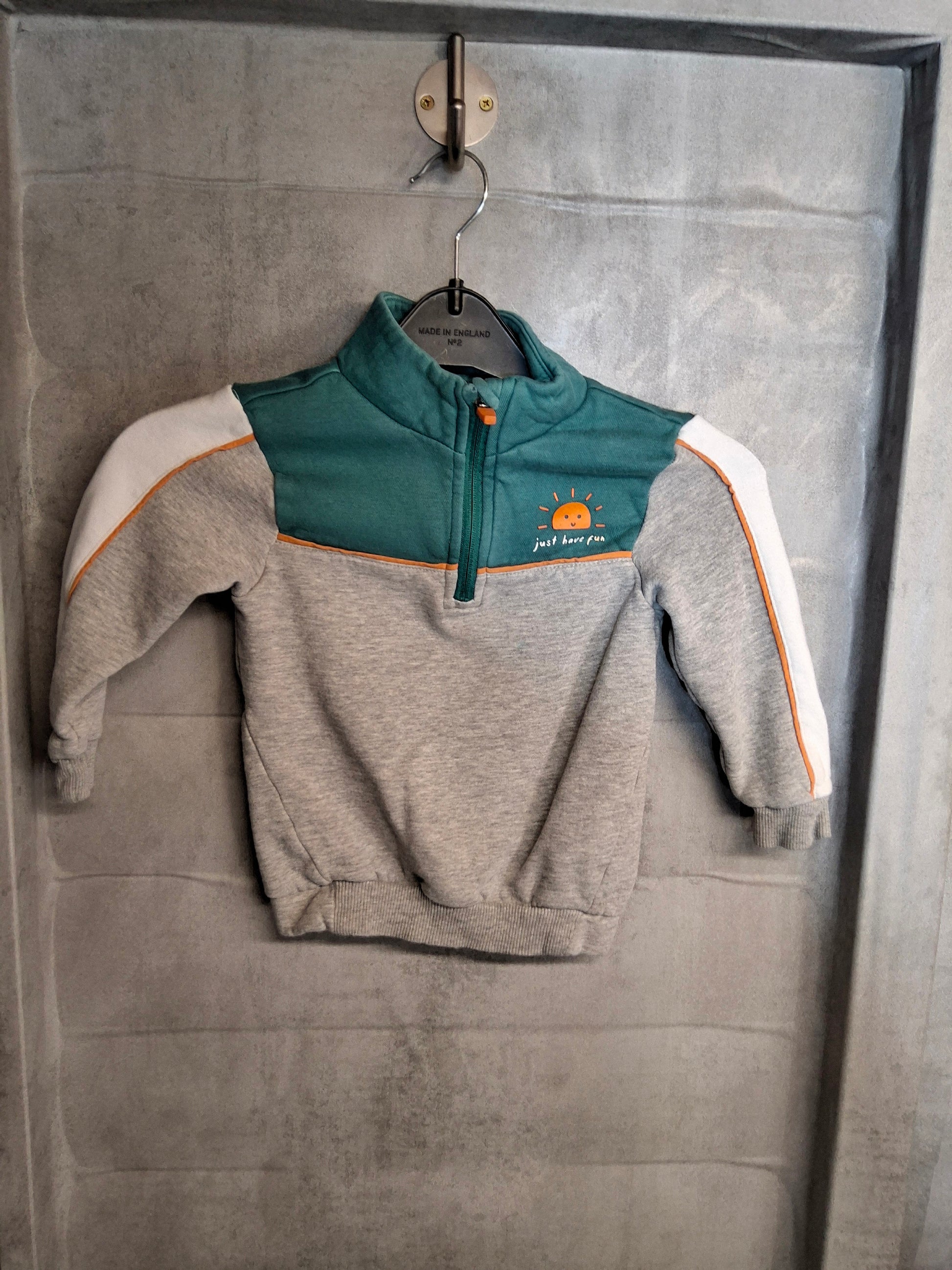 George Grey & Green 1/4 Zip Jumper – Boys – Cotton Blend