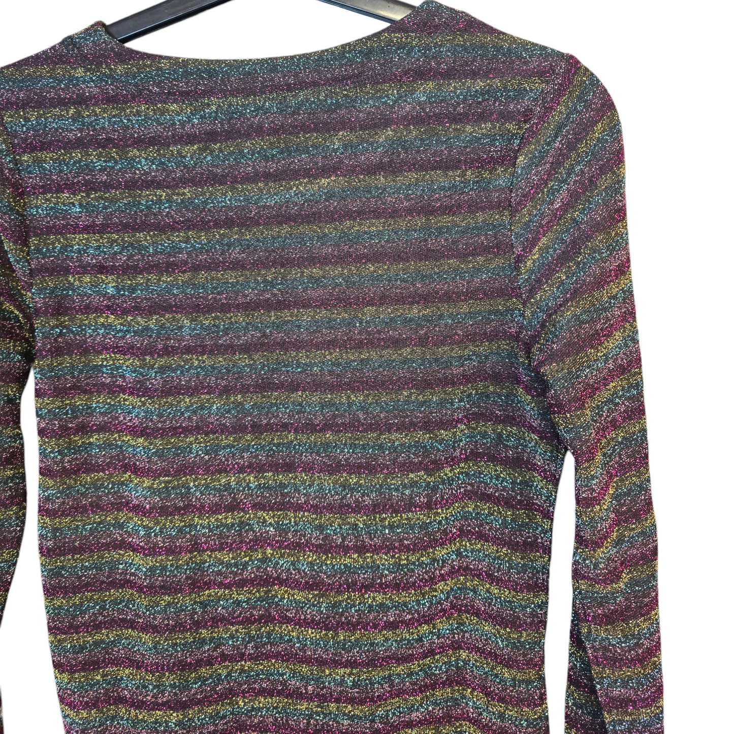 Boden Glitter Stripe Long Sleeve Top – Size 10
