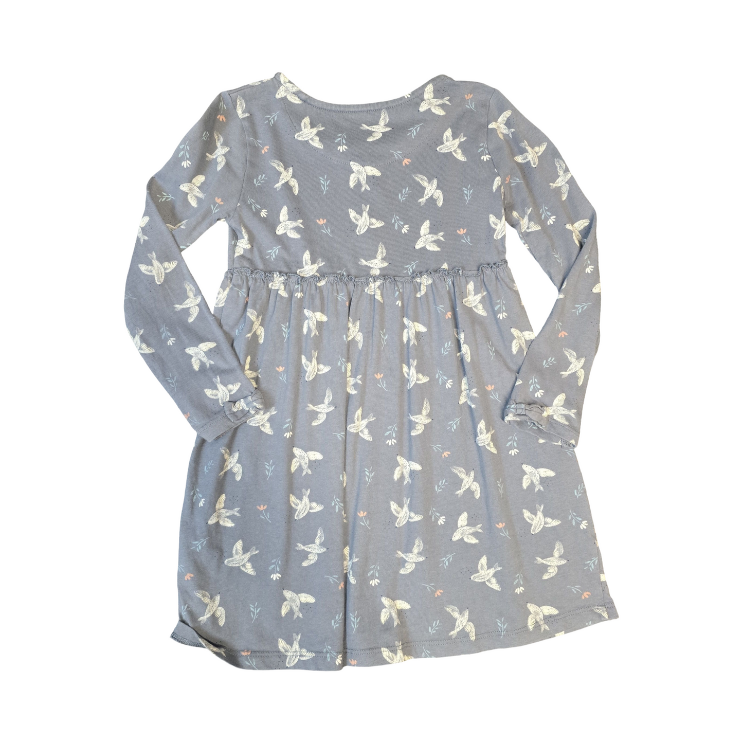 Navy Dress Age 4-5years Girls Tu Bird Print
