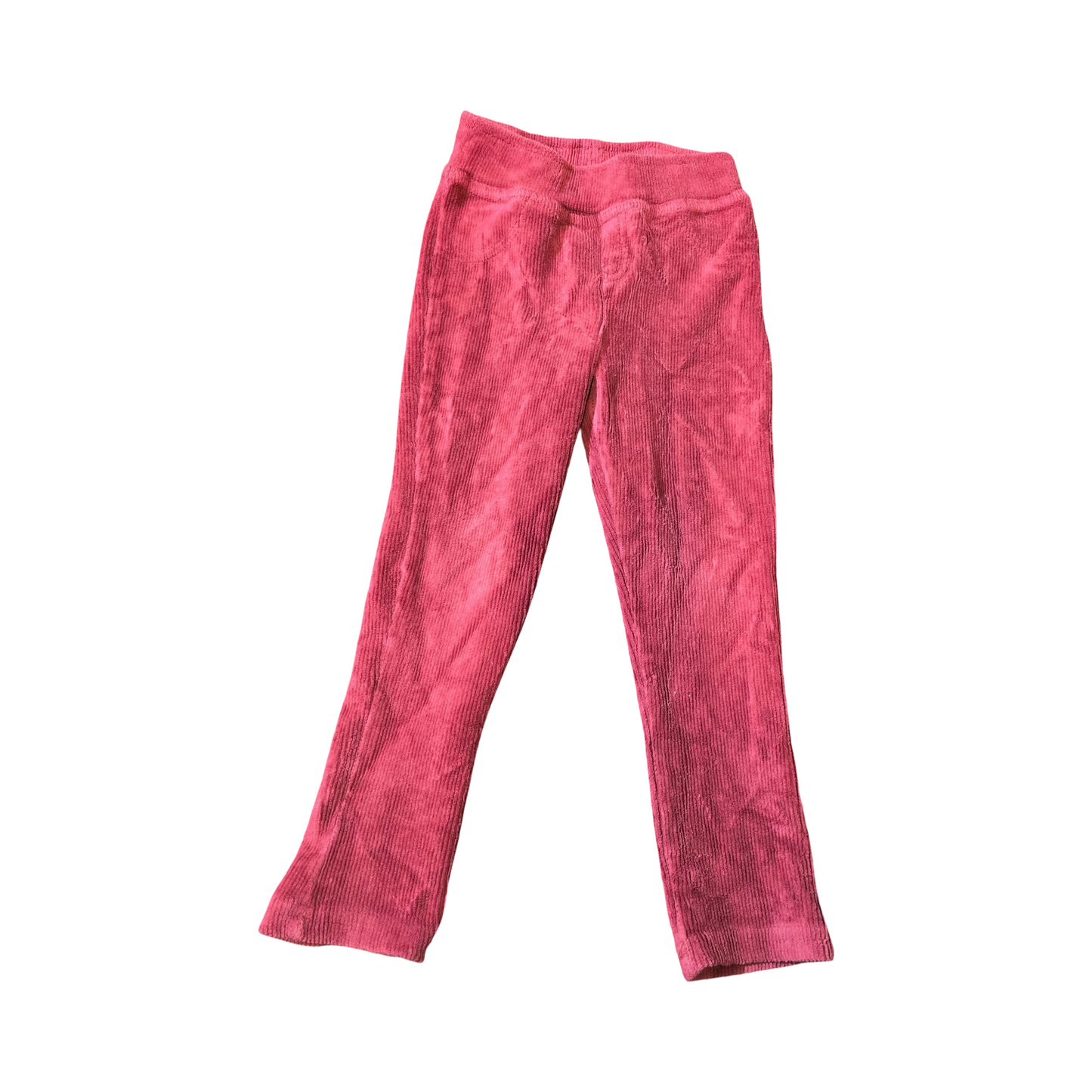 Nutmeg Burgundy Ribbed Leggings – Girls 2–3 Years – Cotton Blend