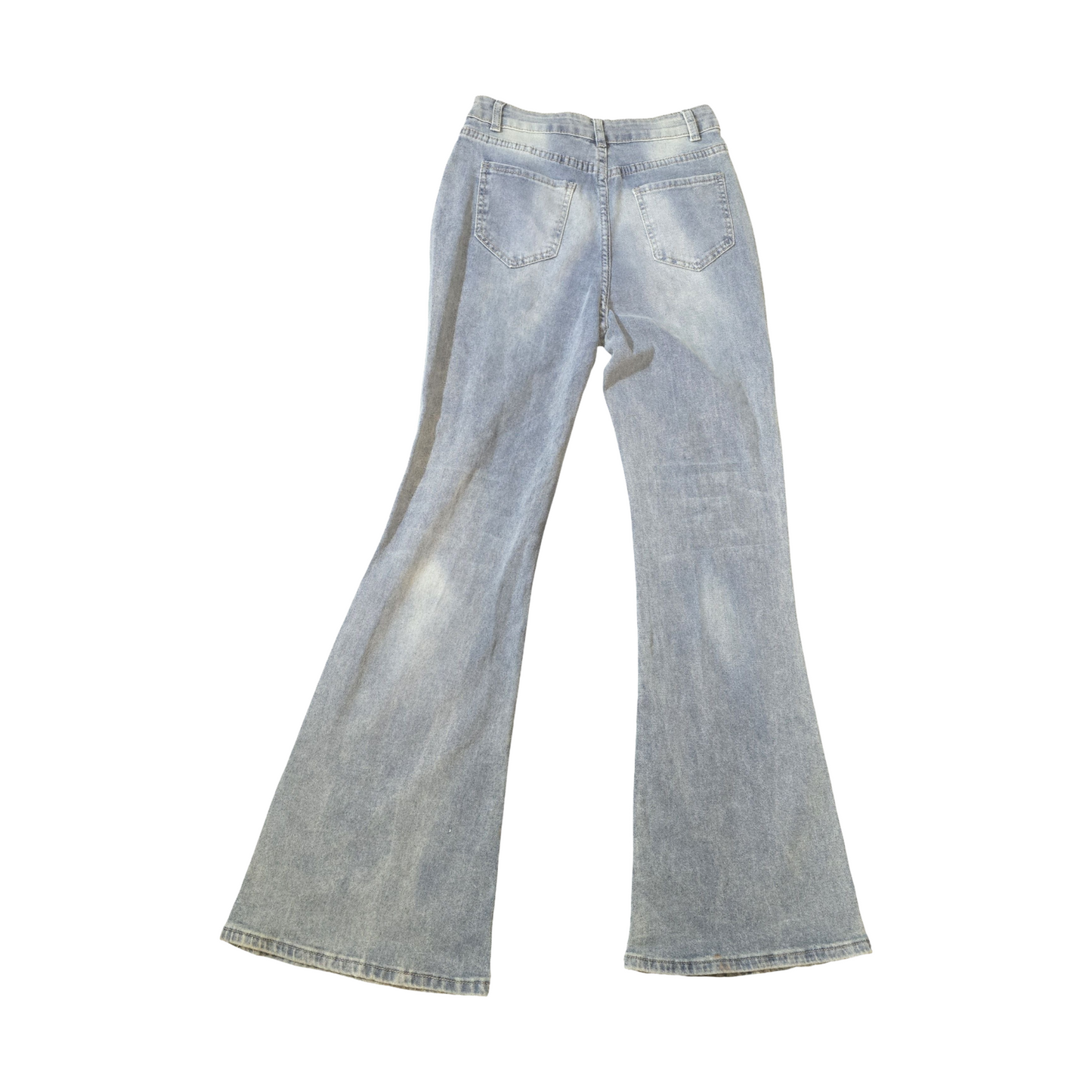 Light Wash Flared Jeans – Size 6/8 – Retro Cut, Future Favourite