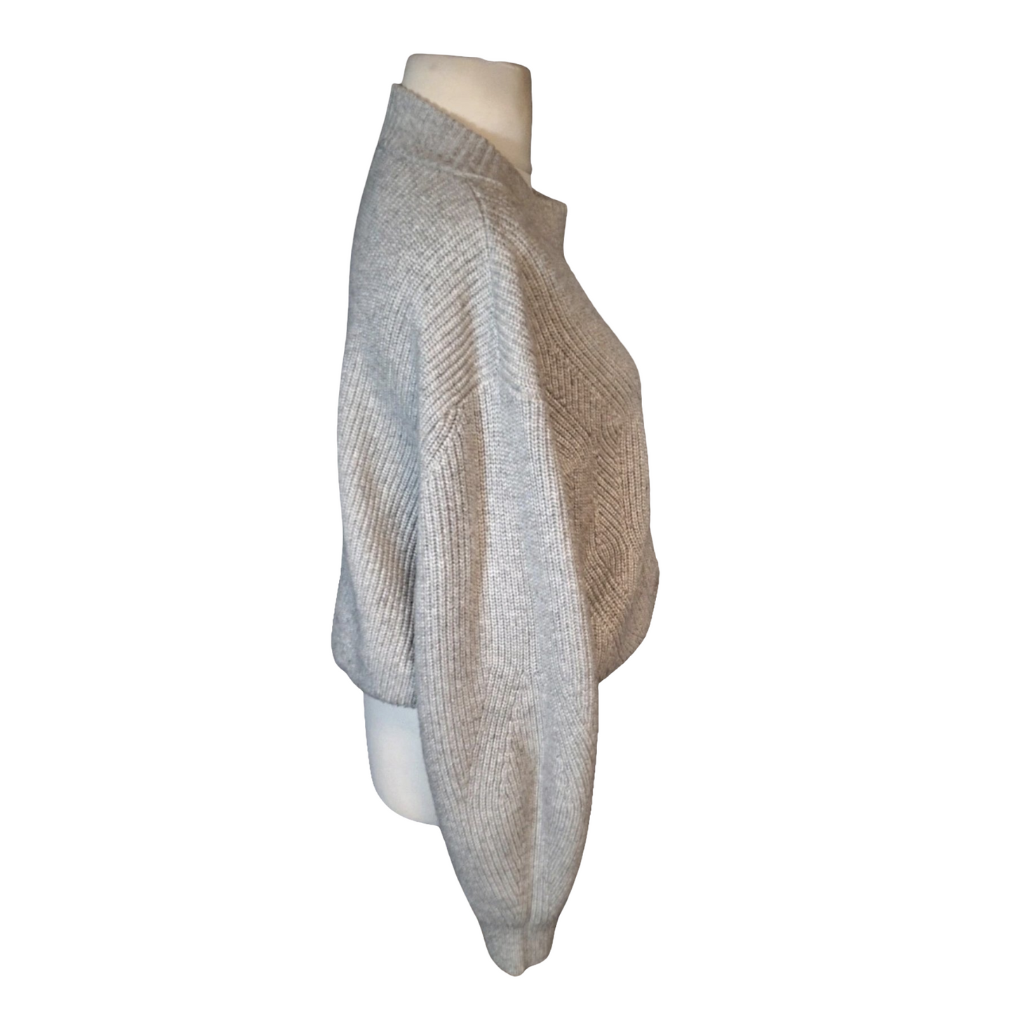 M&S Grey Knit Relaxed Jumper – Size L (size 16/18) – Cosy Winter Layer