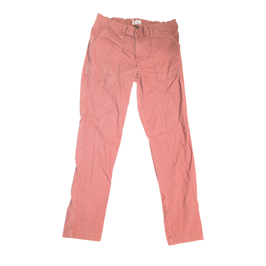 Burgundy Jeans Size 8 High Waisted Slim Causal Lee Heritage 