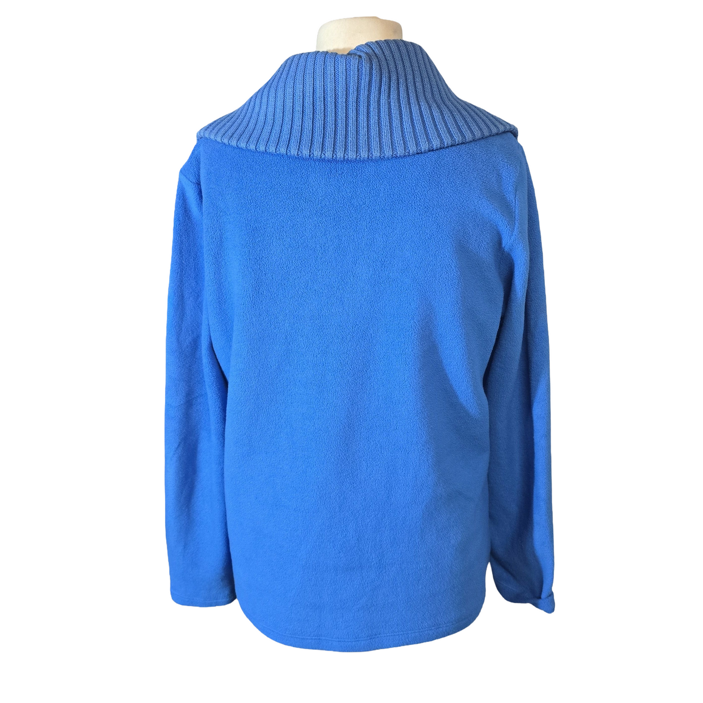 Lands’ End Blue Fleece Zip-Up jumper – Size 10/12