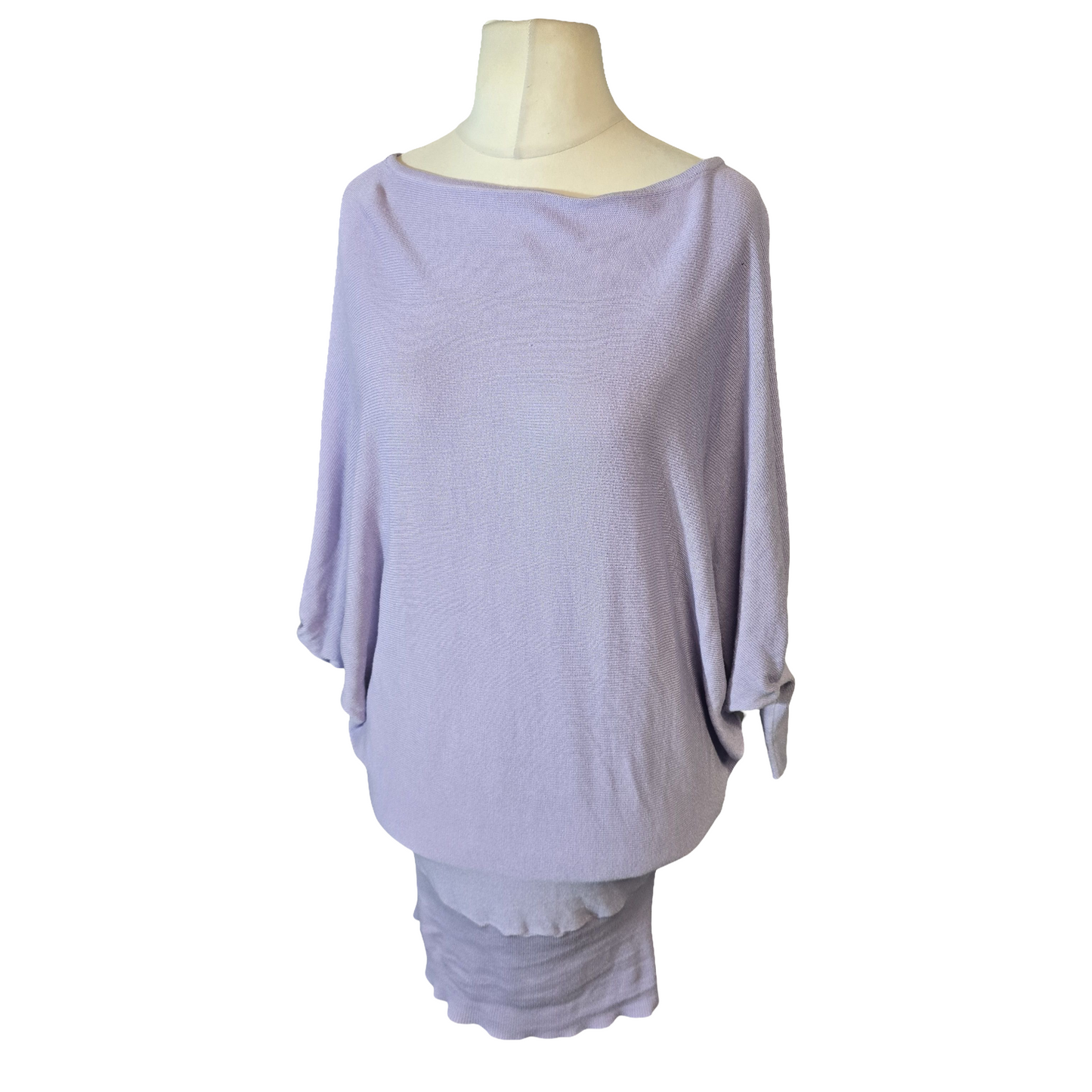 Lilac Batwing Jumper Dress – Cosy, Comfy & Cute