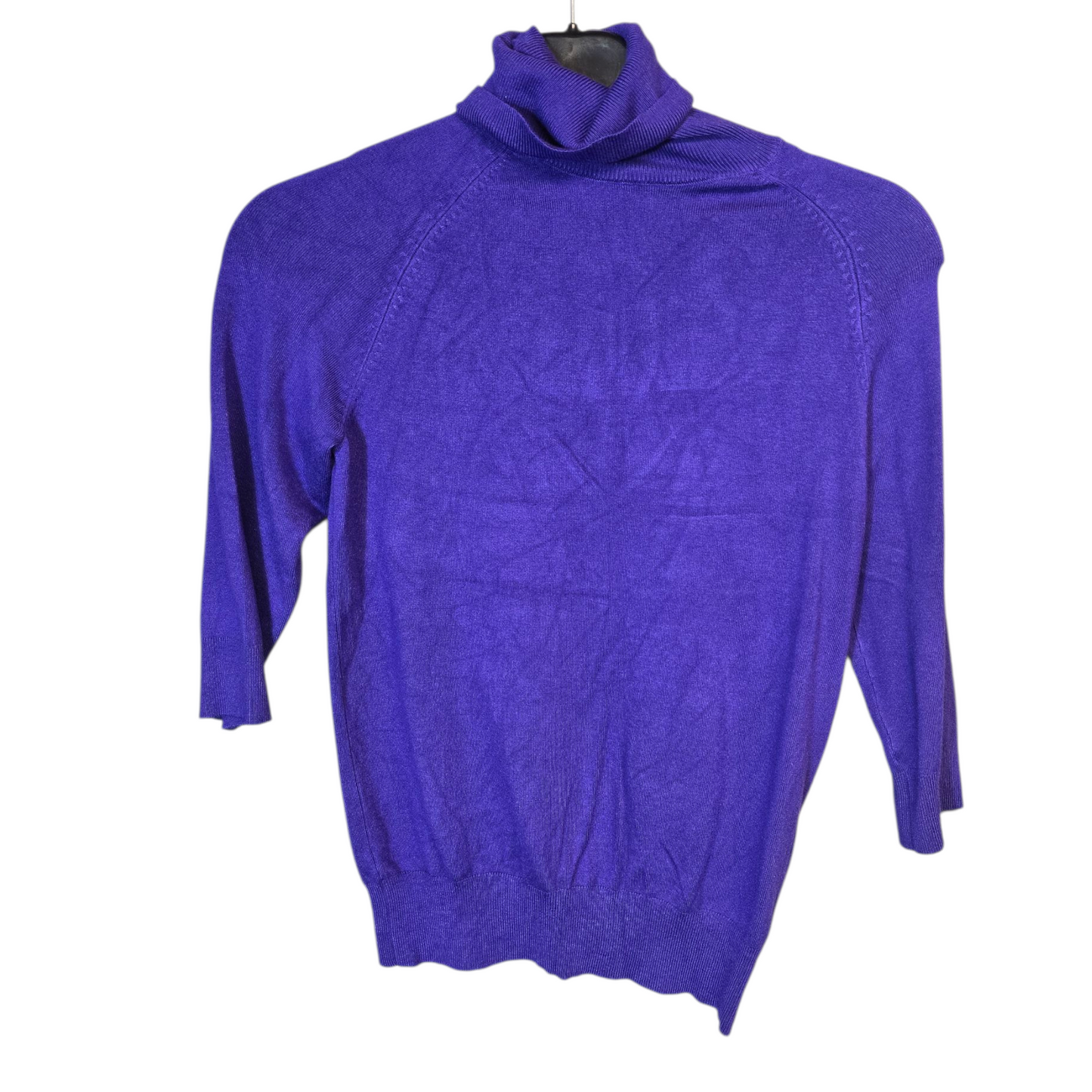 Zara Purple 3/4 Sleeve Turtleneck Lightweight Jumper – Size Small (UK size 8)