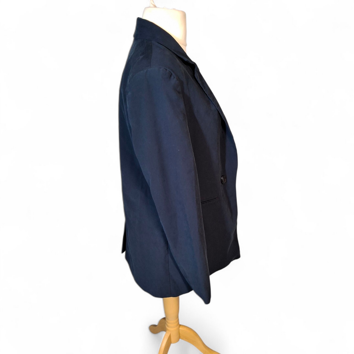 F&F Navy Blue Blazer – UK 10 – Slight Oversized Fit – Lined