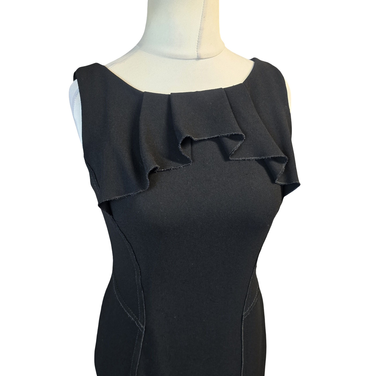 Karen Millen Dress Black Size 12 Work A-line Formal