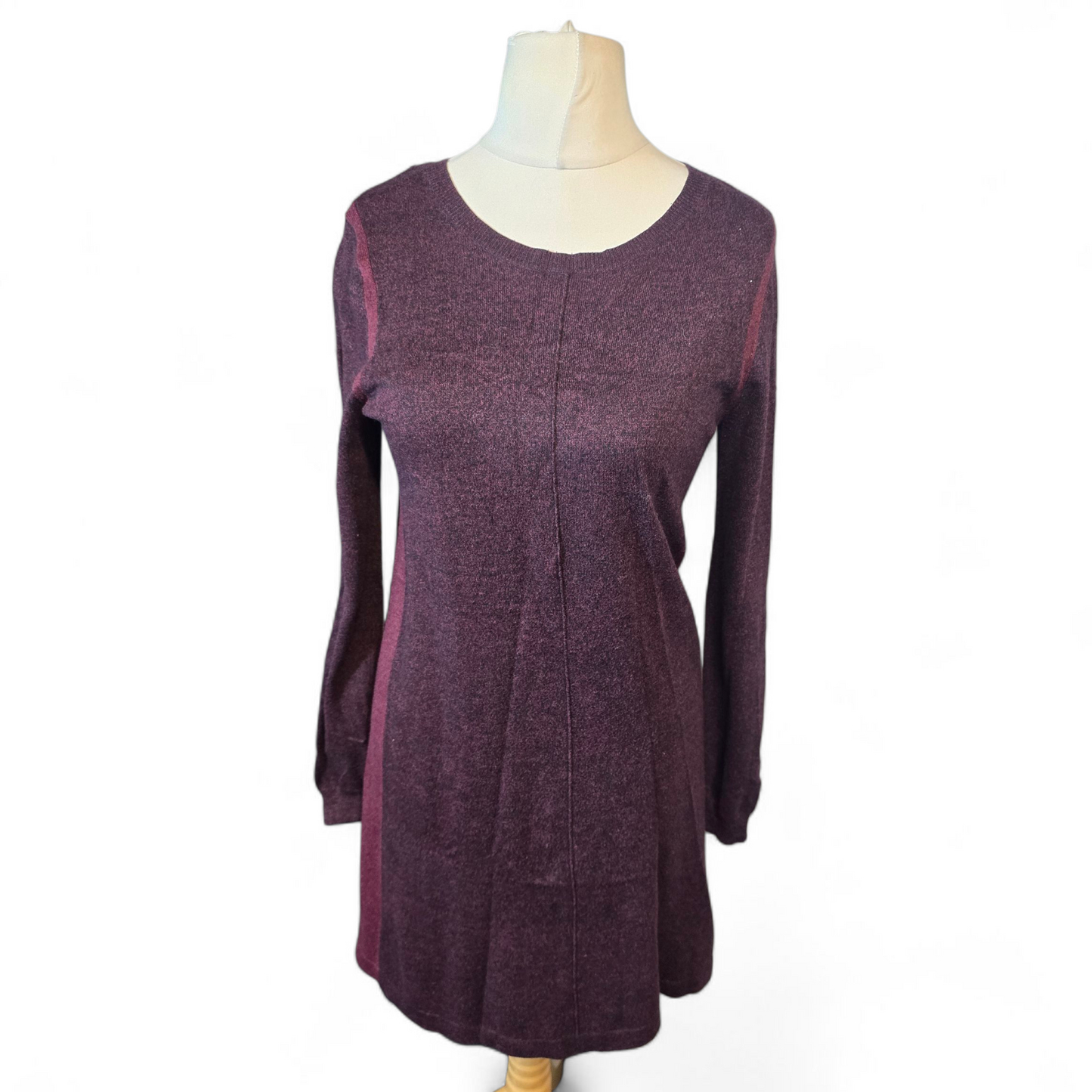 George Burgundy Purple Knit Jumper Dress – Size 12