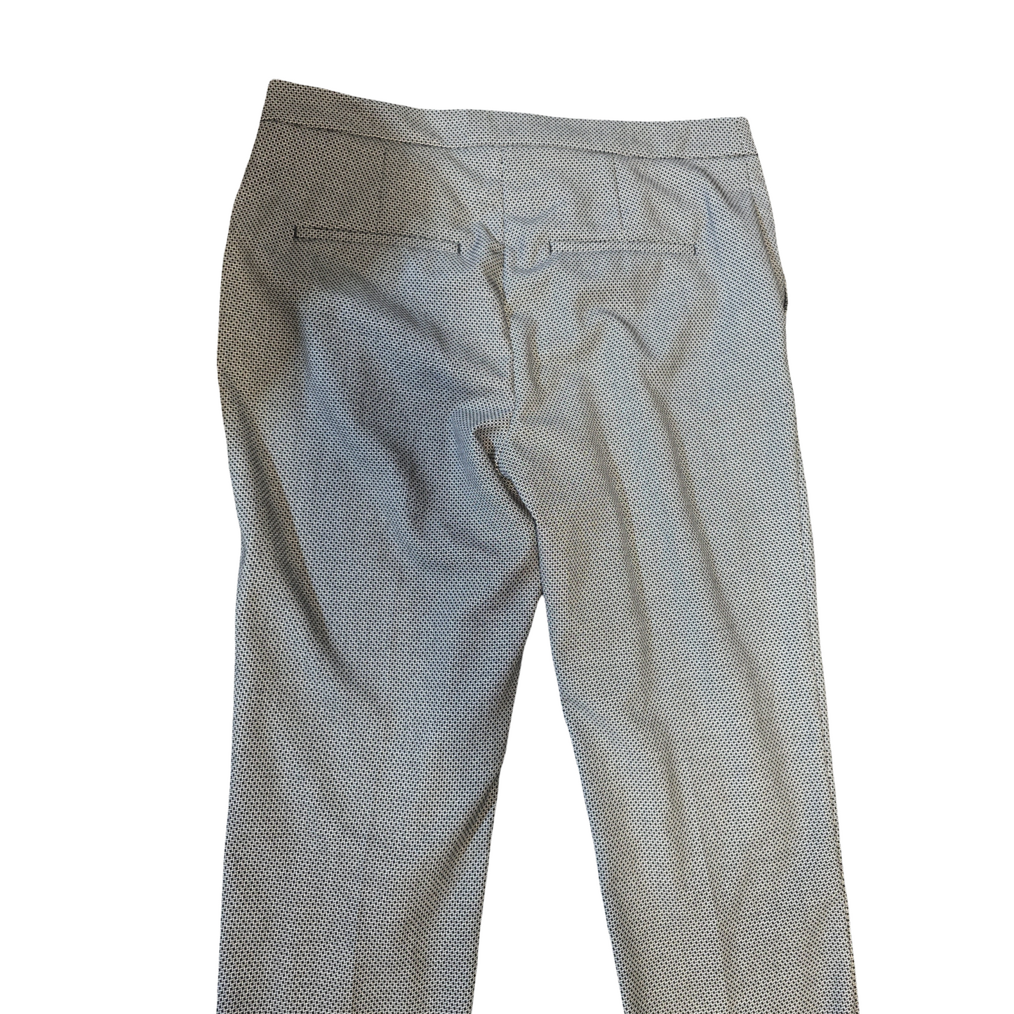 H&M Black & Grey Slim-Leg High Waist Trousers – Size 12 (EU 40)