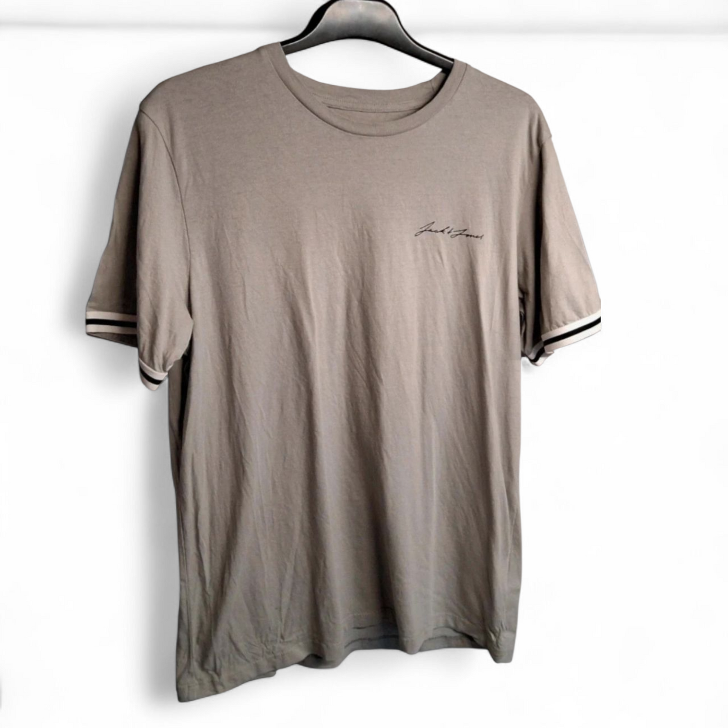 Jack & Jones Boys Grey Logo T-Shirt Age 16 | Cotton Short Sleeve Casual Tee