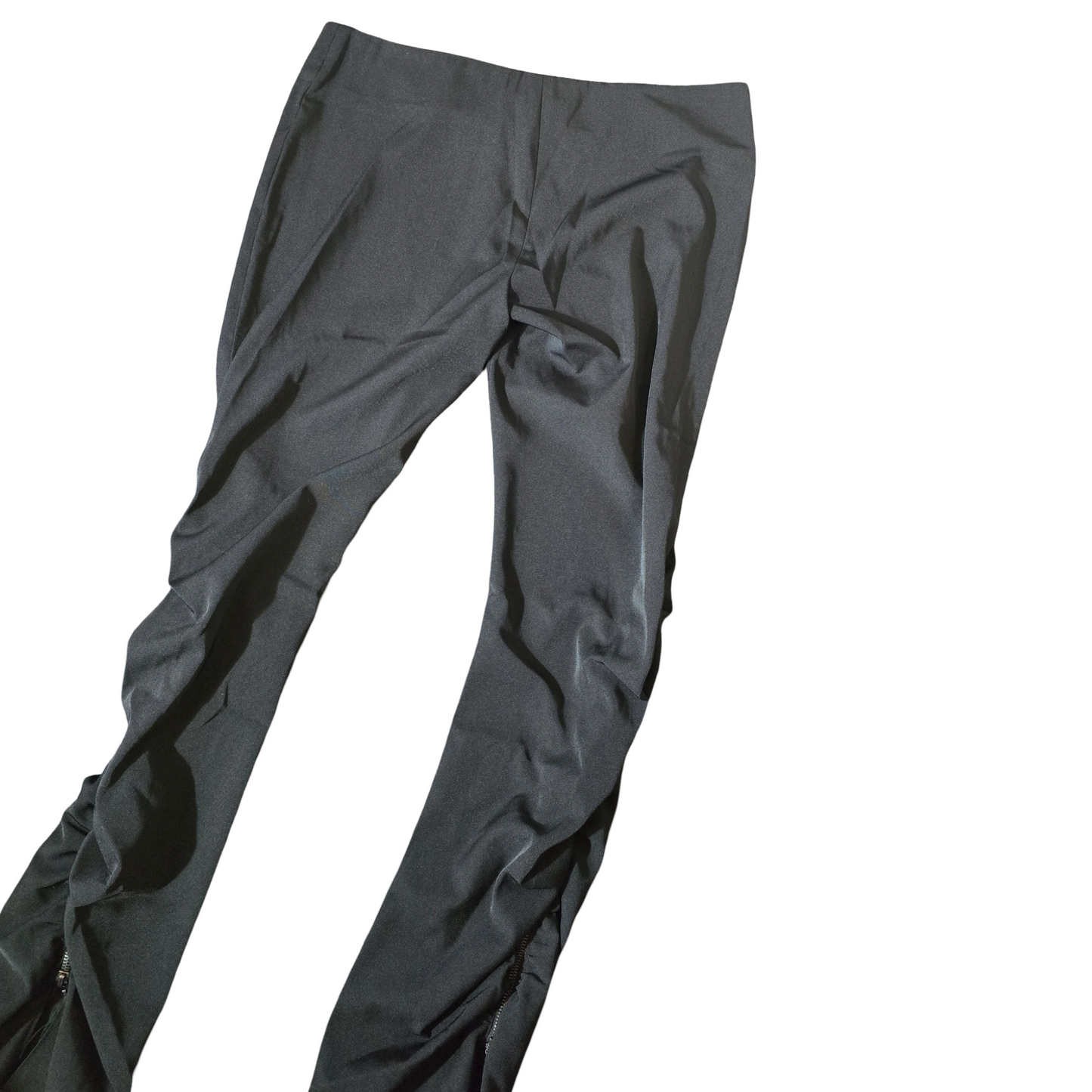 Morgan Y2K Black Bodycon Trousers – High Waist, Zip Detail,