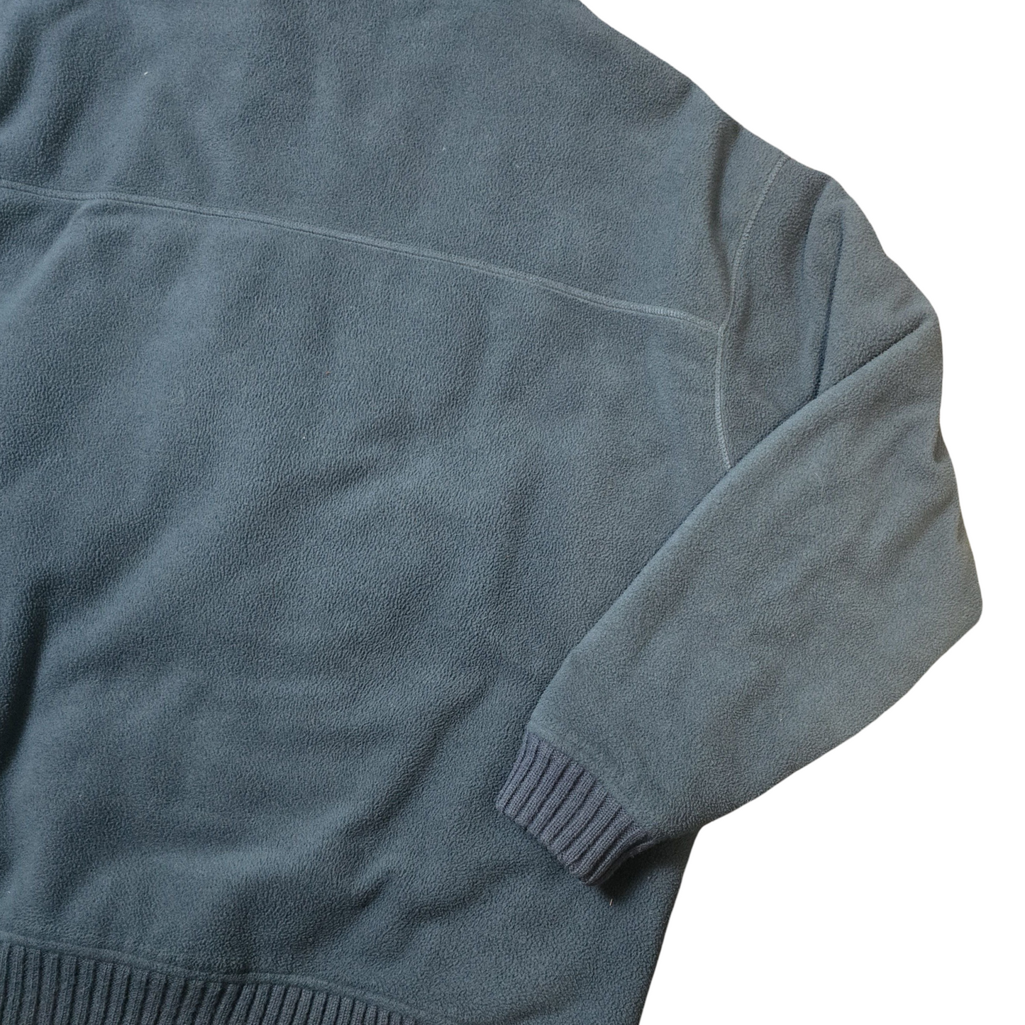 EWM Men’s Teal Green Fleece Jacket – Zip Pockets, XL