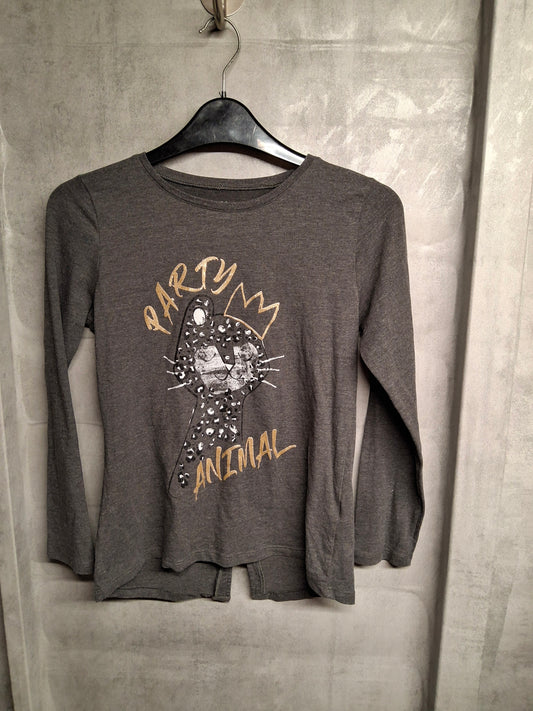 Matalan Girls grey long sleeved tshirt 10years 