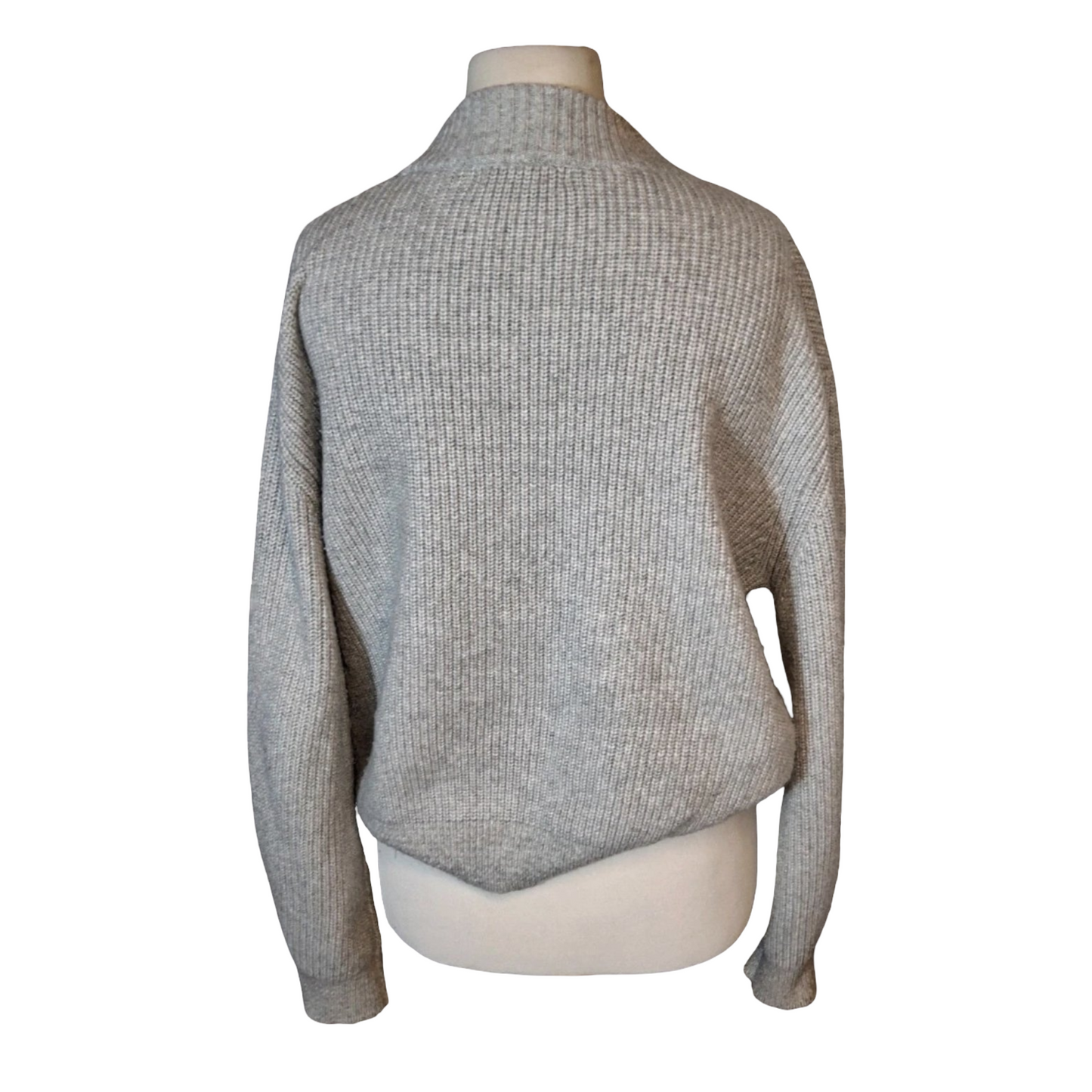 M&S Grey Knit Relaxed Jumper – Size L (size 16/18) – Cosy Winter Layer